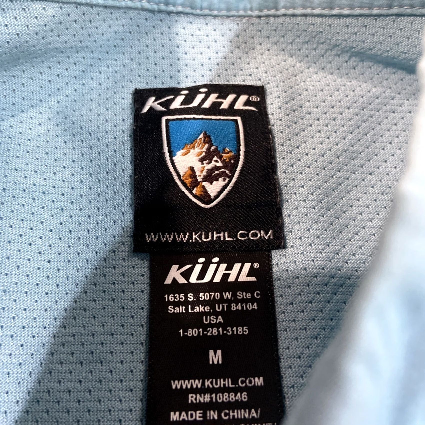 Vintage Kuhl Shirt Mens M Longsleeve Button-Up Casual Outdoors Nylon Cotton Blue Striped Size US M / EU 48-50 / 2 - 2 Thumbnail