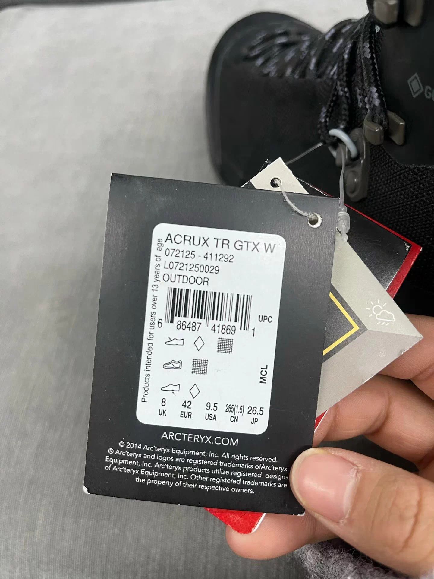 Arc'teryx Arcteryx ACRUX TR Hiking Boots Black/Blue 42EU With Tags Size US 9 / EU 42 - 7 Thumbnail
