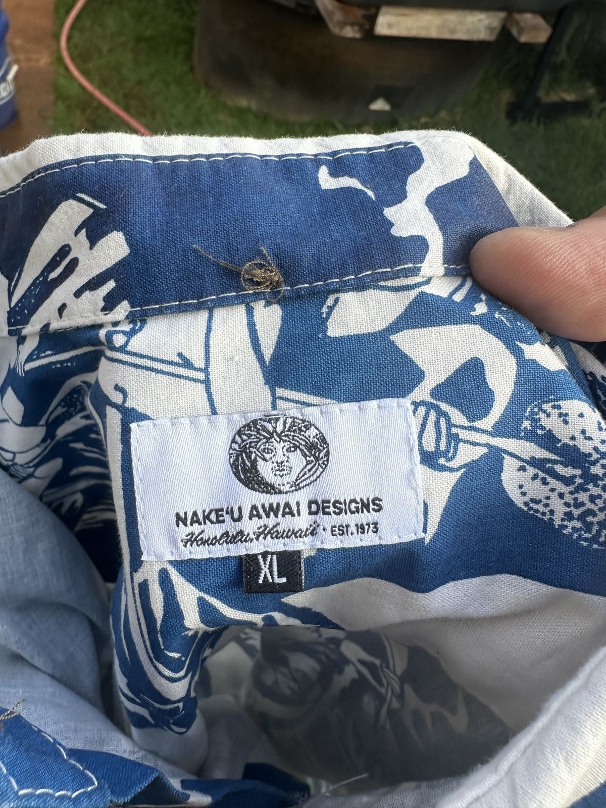 Other Nake’u Awai Hawaiian Shirt Honolulu HI Men's XL Blue/White Size US XL / EU 56 / 4 - 4 Thumbnail