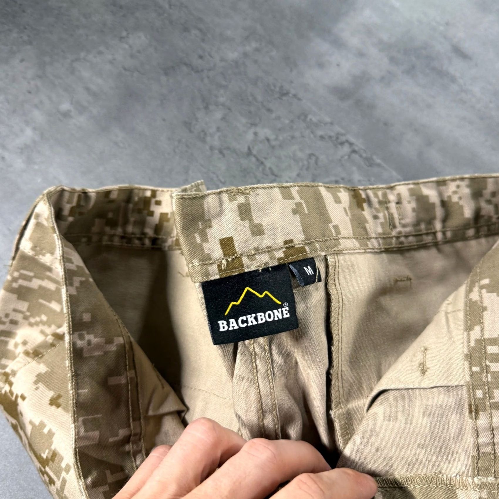 Backbone Backbone Pants Cargo Mens M Beige Digital Desert Camo Tactical Outdoor Military USA Size US 34 / EU 50 - 5 Thumbnail