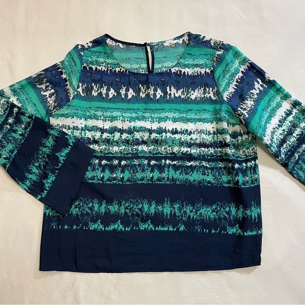 Other Milano Long Sleeve Blue Green Blouse Size XL Size XL / US 12-14 / IT 48-50 - 5 Thumbnail