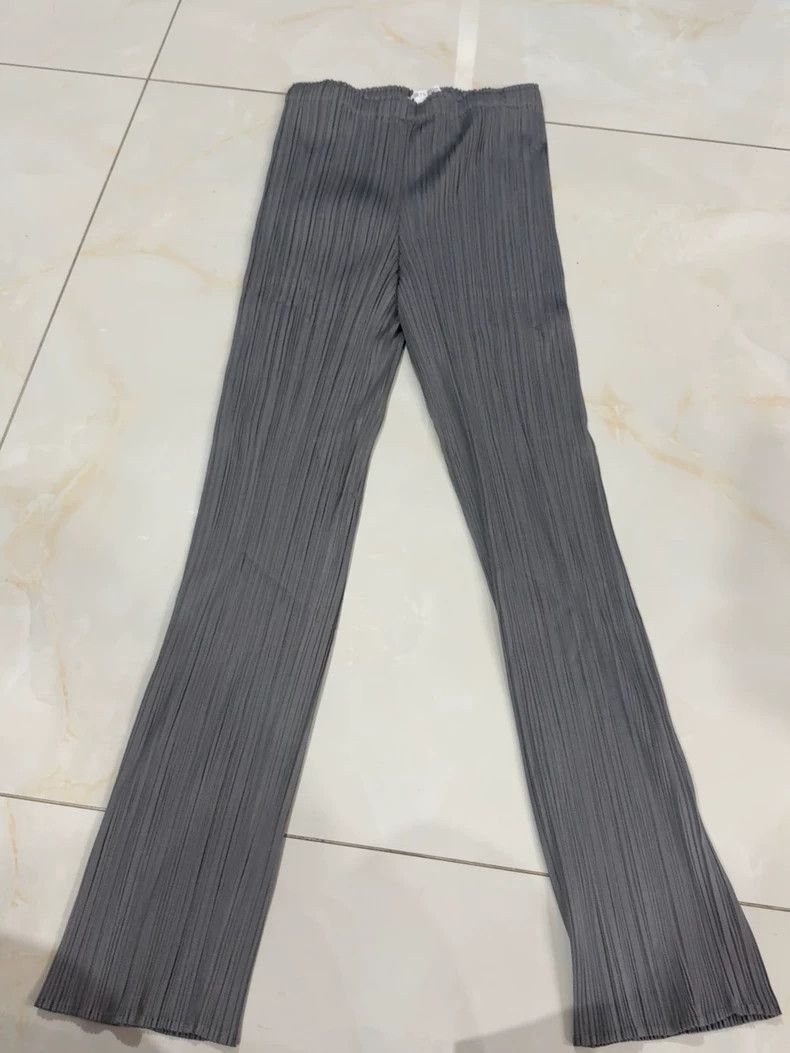 Issey Miyake issey miyake size:3 Grey straight-leg trousers Size US 26 / EU 42 - 1 Thumbnail