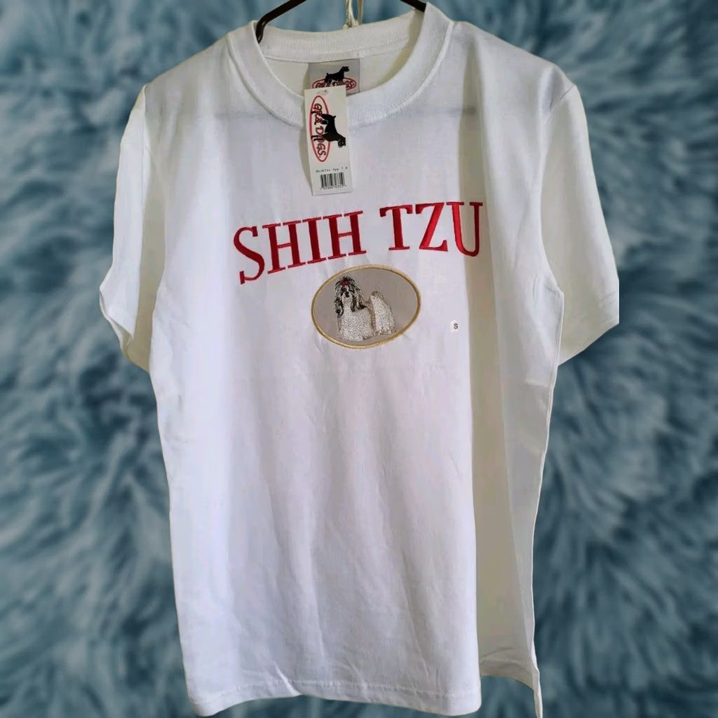Vintage GR8 Dogs T Shirt Unisex Adults Small White 100% Cotton Shih Tzu Dog Lovers Crew Neck Short Sleeve NWT NEW Shirts Accessories Animals Music Shirt Size S / US 4 / IT 40 - 1 Thumbnail