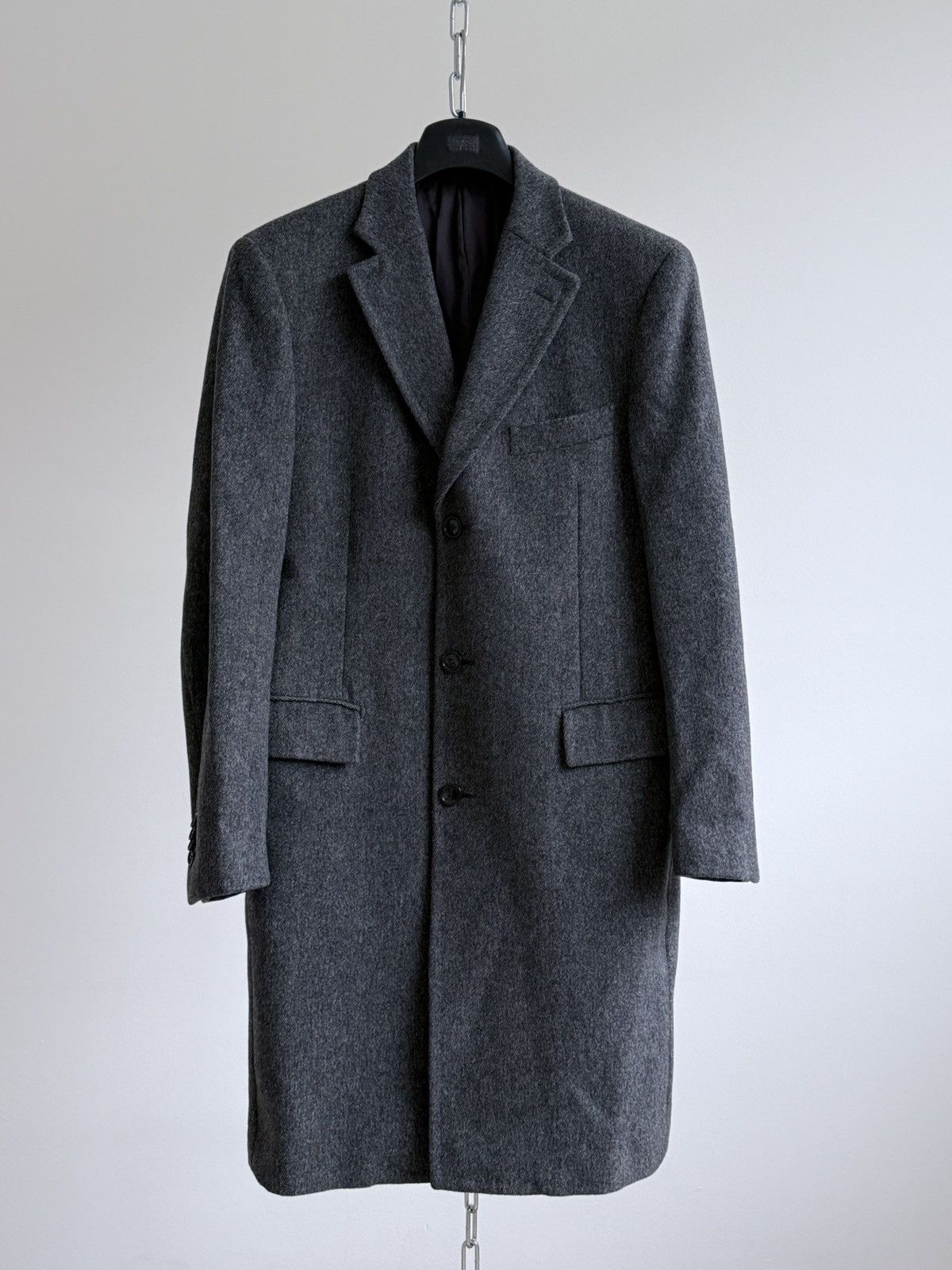 Suitsupply Suitsupply Gray Wool Cashmere Coat Size 48 Size US M / EU 48-50 / 2 - 1 Thumbnail