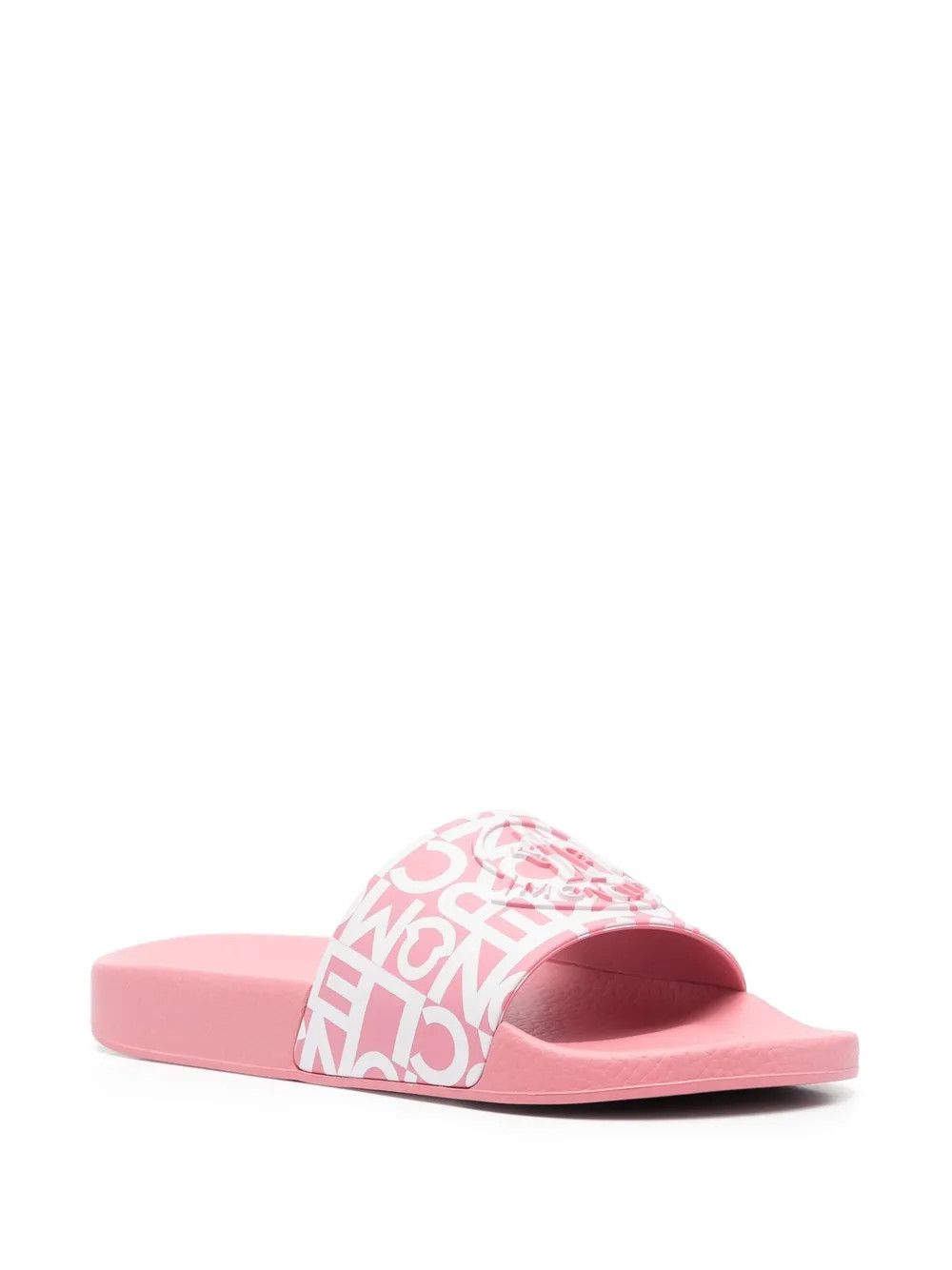 Moncler o1y1125 Slippers in Pink/White Size US 7 / IT 37 - 2 Thumbnail