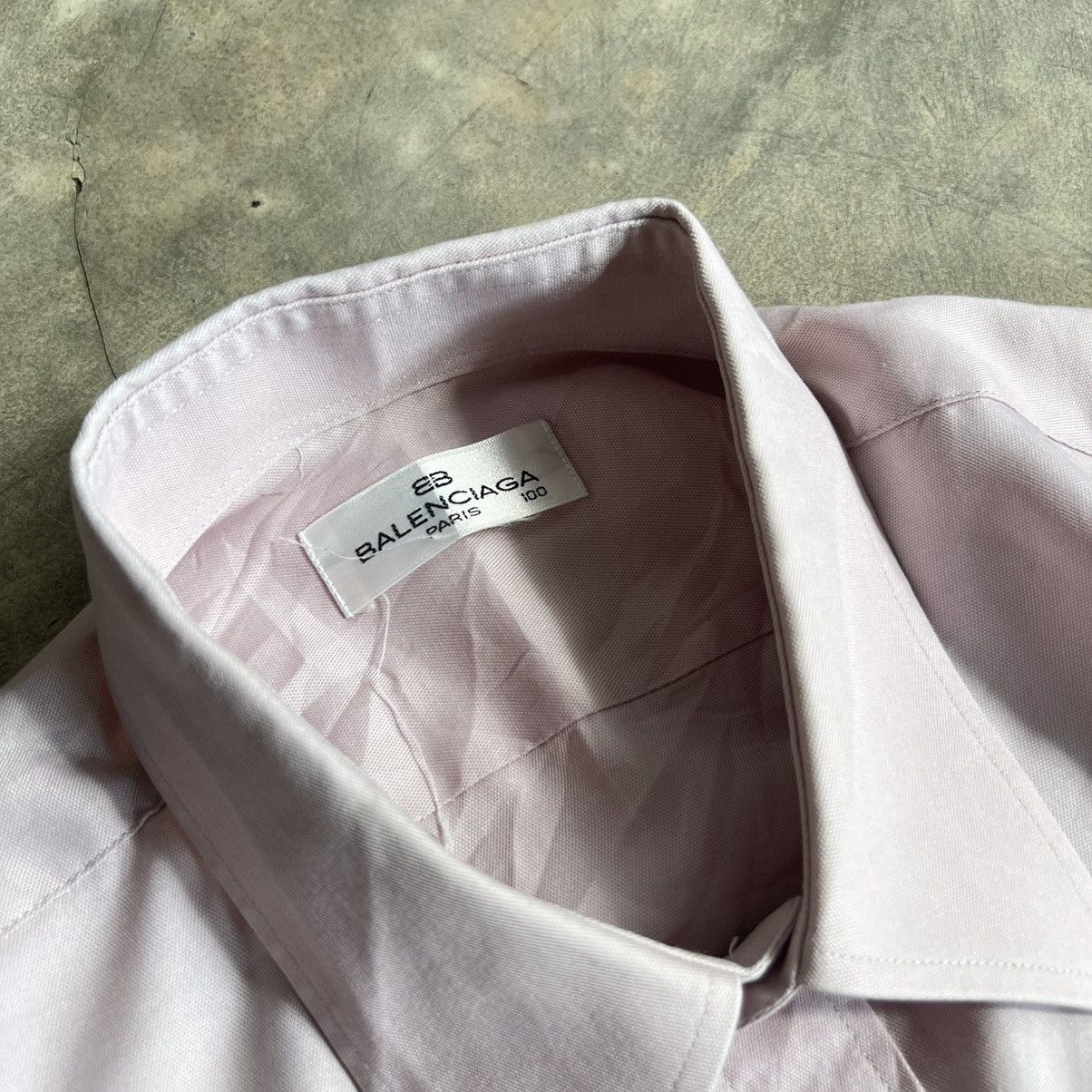 Balenciaga Vintage 90s Balenciaga Long Sleeve Button up Shirt Size US L / EU 52-54 / 3 - 3 Thumbnail