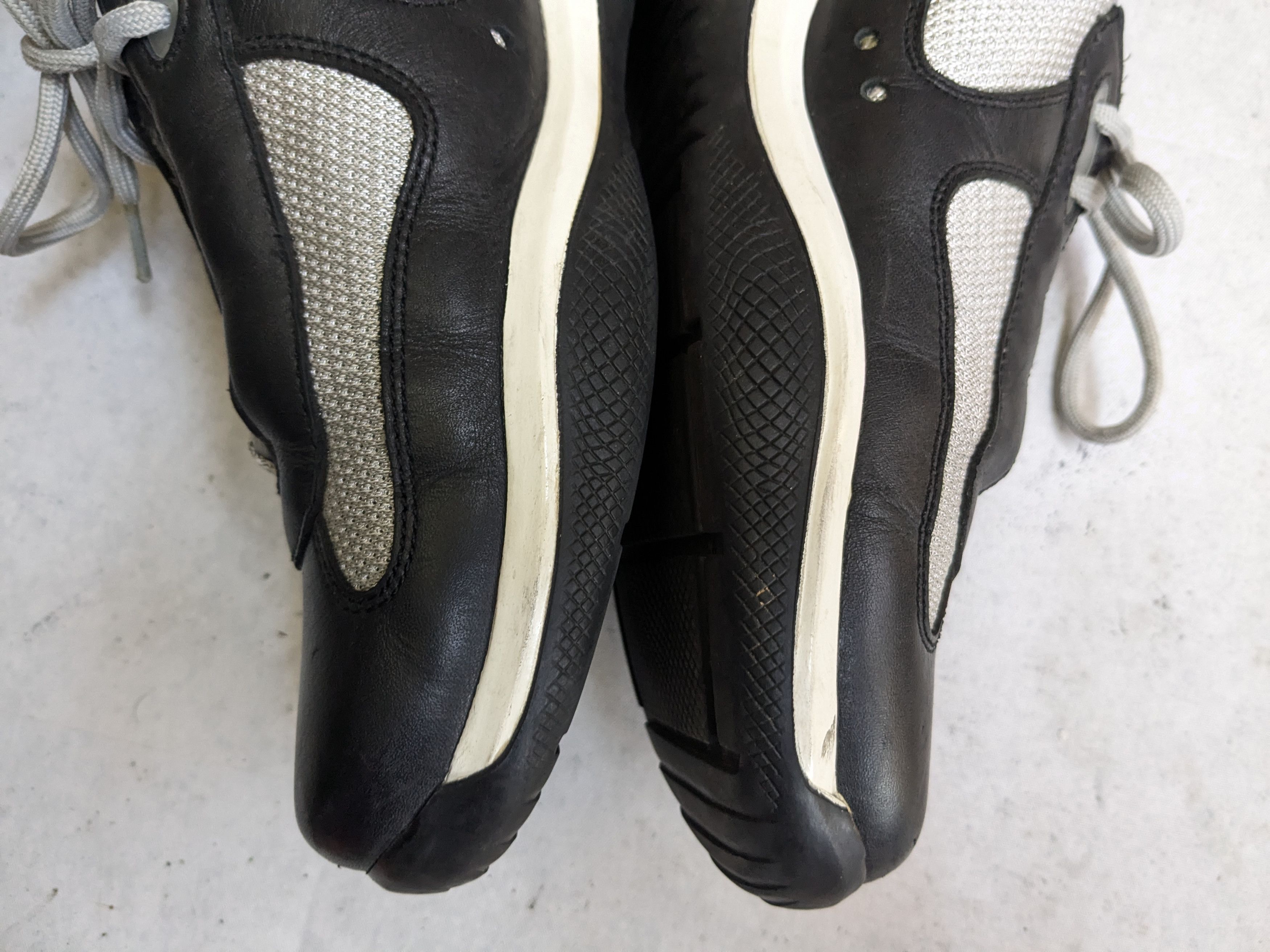 Prada Prada Sneakers Black Leather 9 Low Tops Gray Silver Size US 9 / EU 42 - 11 Thumbnail