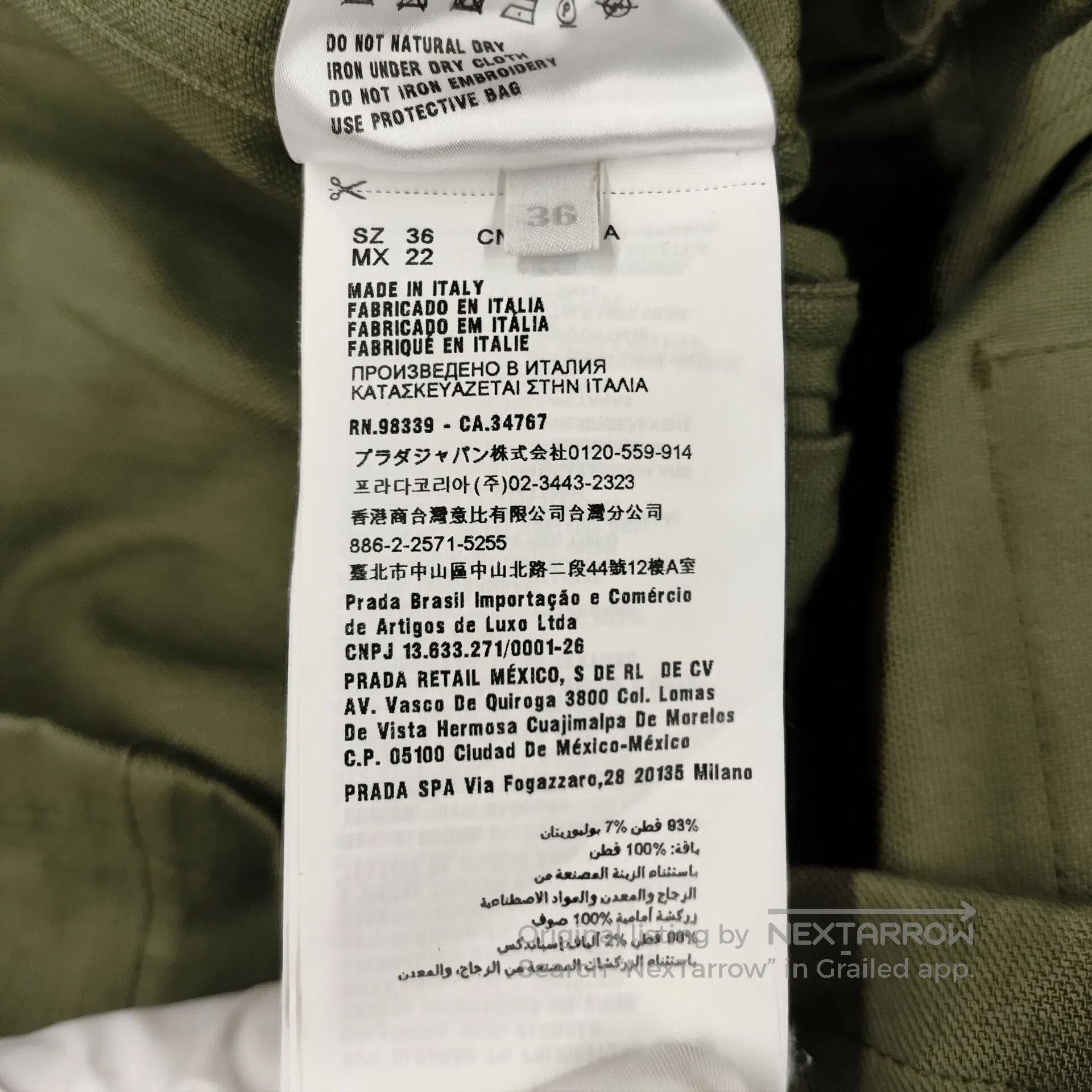 Miu Miu Miu Miu Multi-pocket windbreaker green size 36| Size XS / US 0-2 / IT 36-38 - 6 Thumbnail