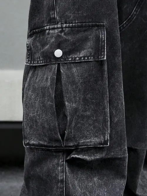 Designer × Japanese Brand × Vintage y2k baggy cargo hiphop faded pants Size US 32 / EU 48 - 4 Thumbnail
