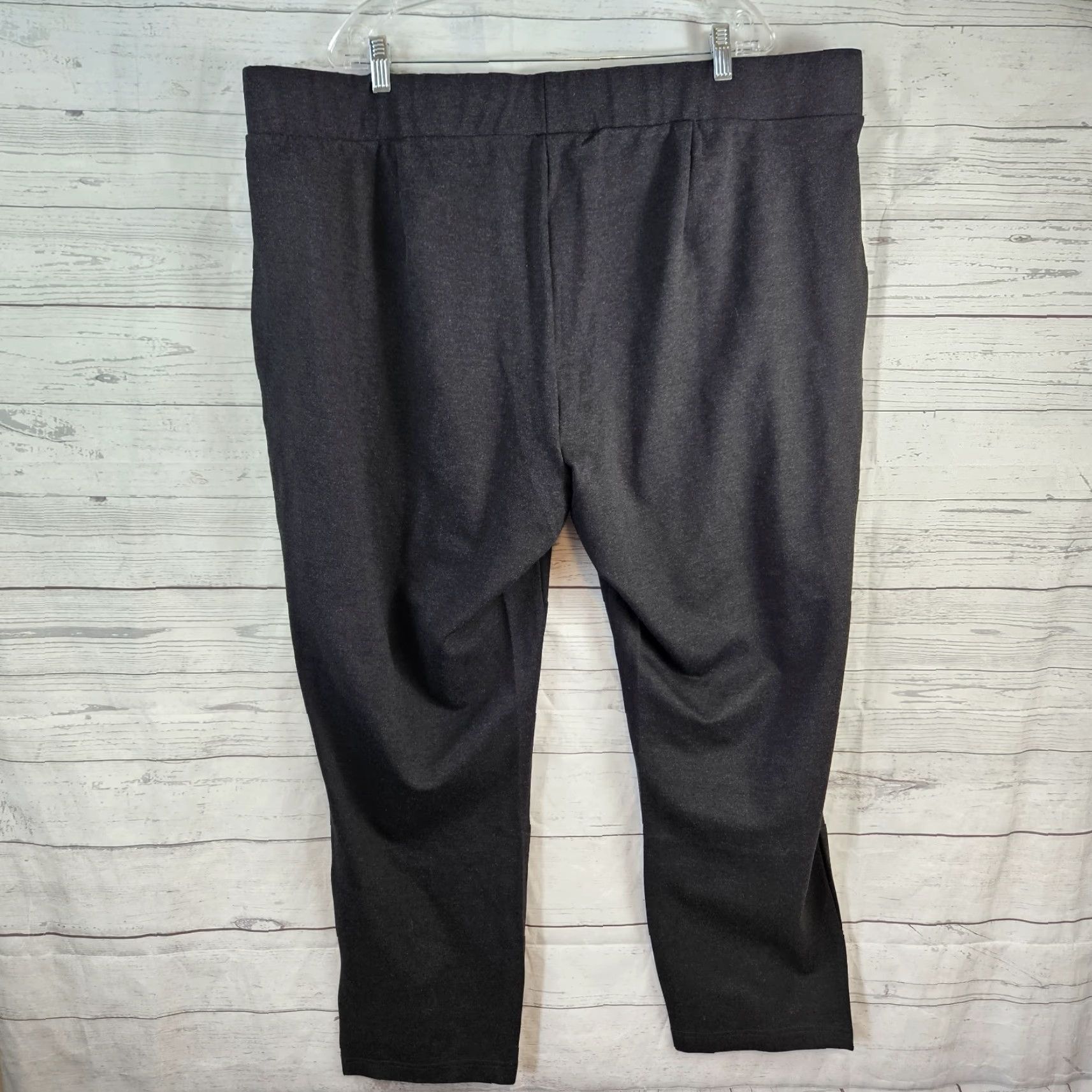 Vintage VINTAGE? No. Universal Standard Womens Skinny Pintuck Ponte Pants Sz 26 Gray Pull On Size 26" / US 2 / IT 38 - 3 Thumbnail