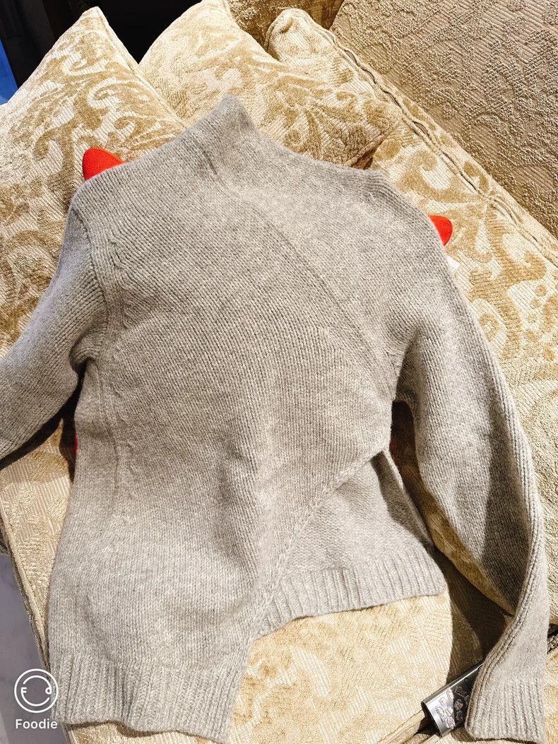 Jil Sander Jil Sander smoke gray sweater Size XXS / US 00 / IT 34 - 2 Thumbnail