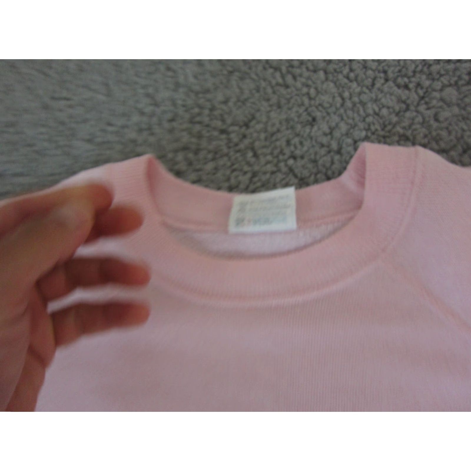 Hanes VINTAGE Hanes Sweatshirt Mens L Pink 90s Crew Neck Pullover Fleece Logo Cotton-Polyester Gym & Training Size L / US 10 / IT 46 - 6 Thumbnail