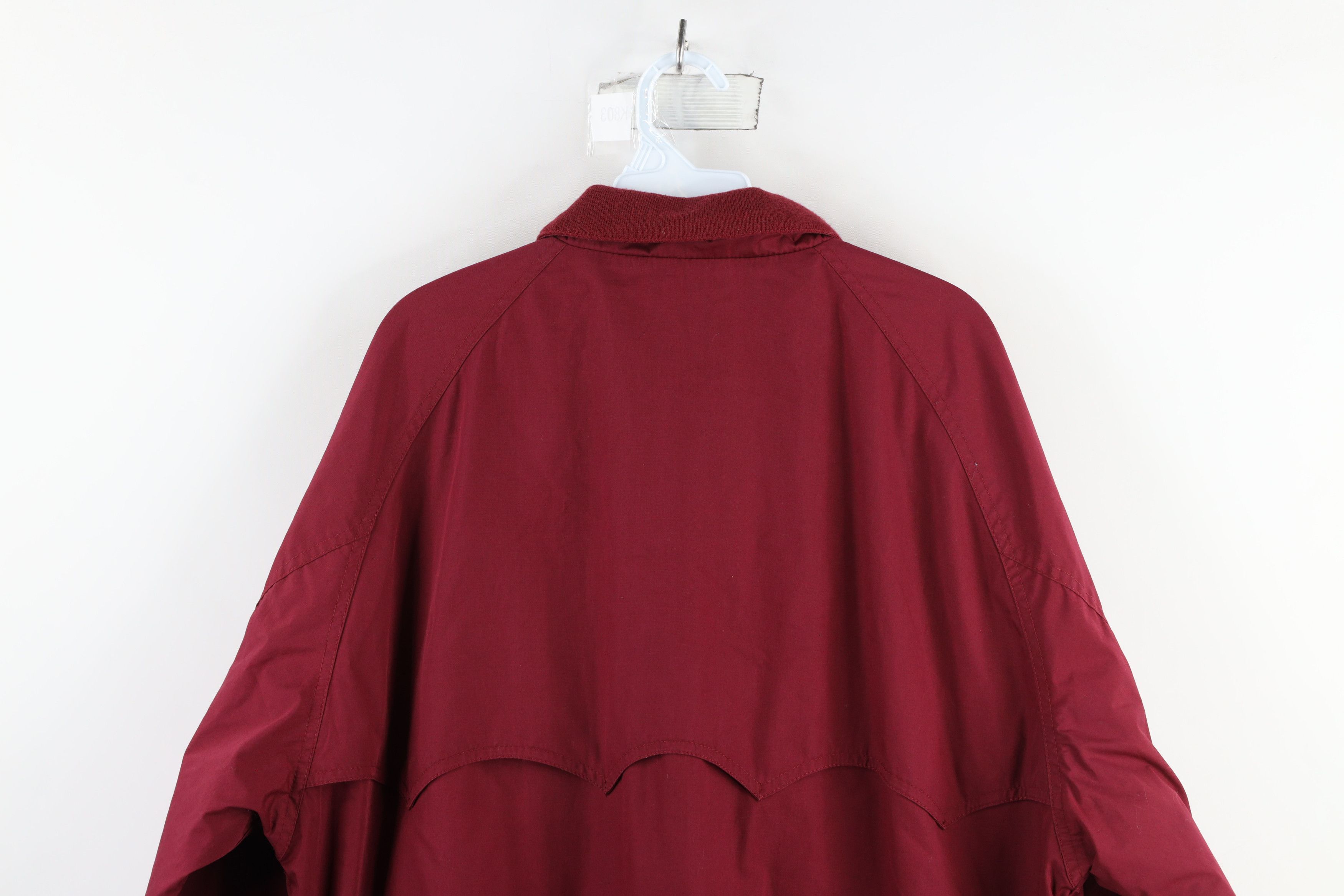 Vintage Vintage 90s Streetwear Full Zip Cafe Racer Bomber Jacket Red Size US L / EU 52-54 / 3 - 15 Thumbnail