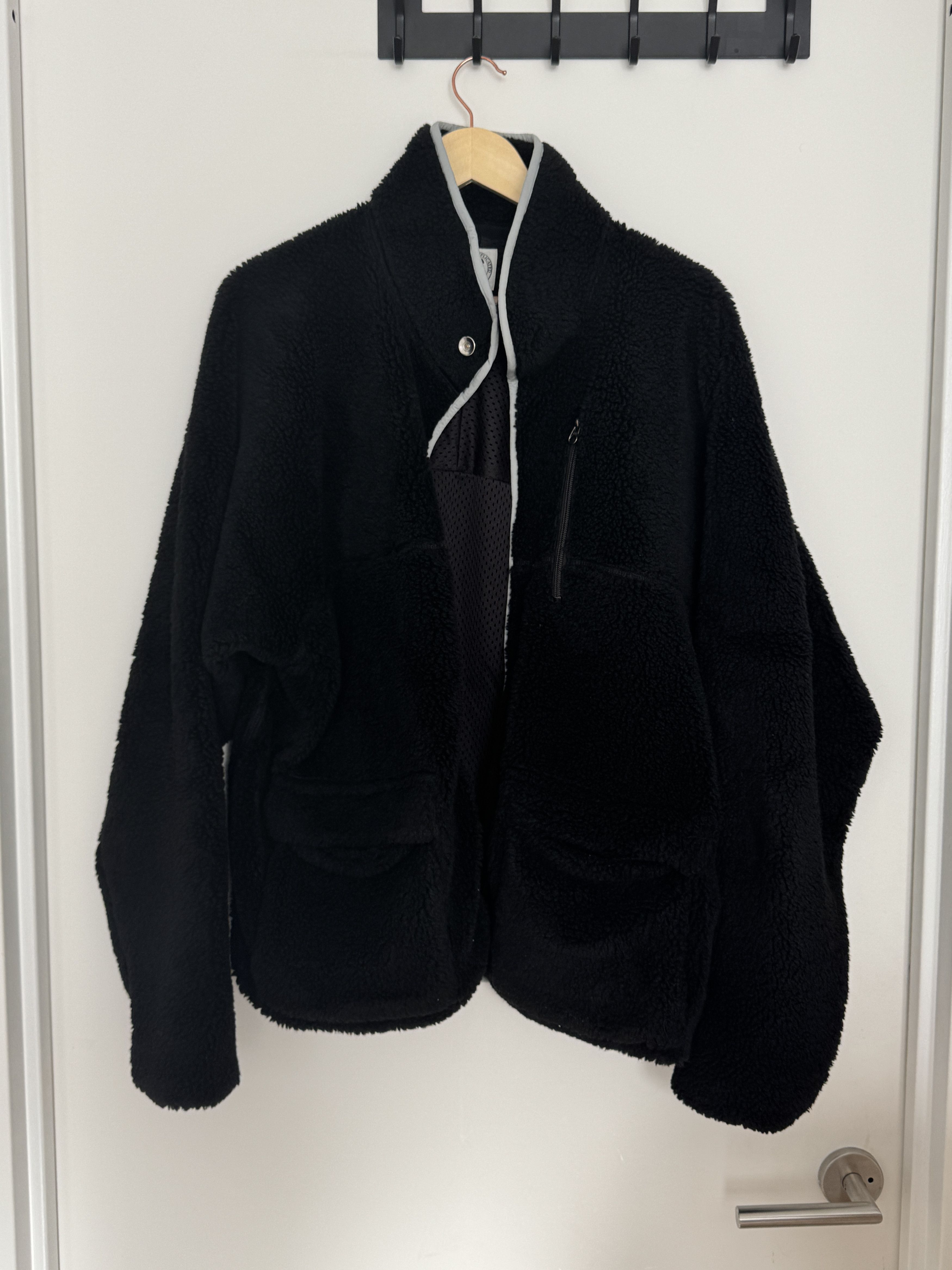 Japanese Brand SIMPLYCOMPLICATED C-ALL FLEECE JACKET BLACK Size US L / EU 52-54 / 3 - 6 Thumbnail