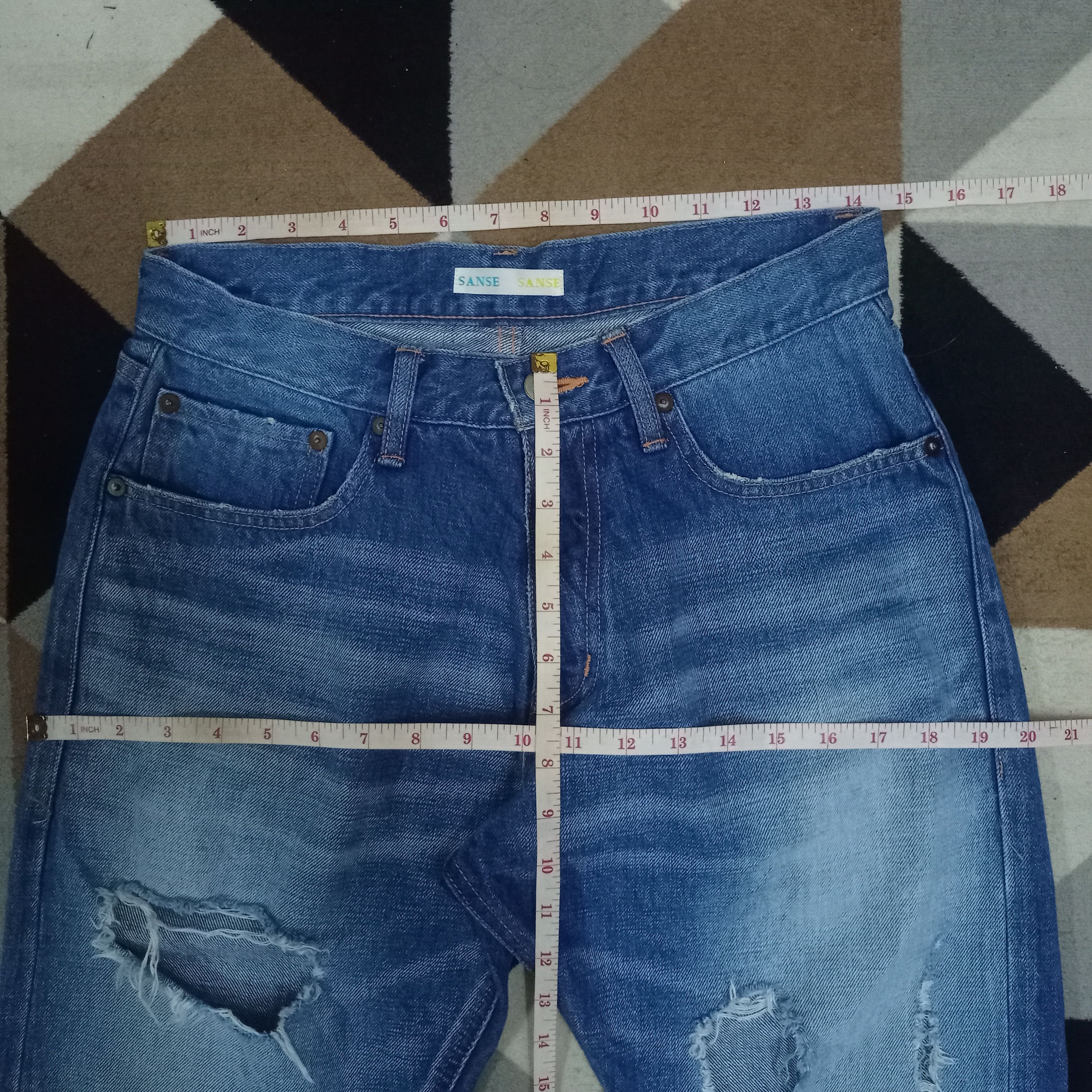 Japan Blue Vintage Setto By JAPAN BLUE Selvedge Ripped Jeans 29x31 Size US 29 - 9 Thumbnail