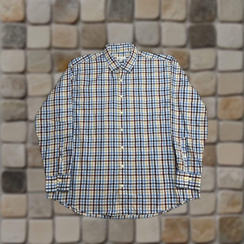 Peter Millar Peter Millar Shirt Mens XXL Multicolor Cotton Check Chest Pocket Button Down Size US XXL / EU 58 / 5 - 1 Thumbnail