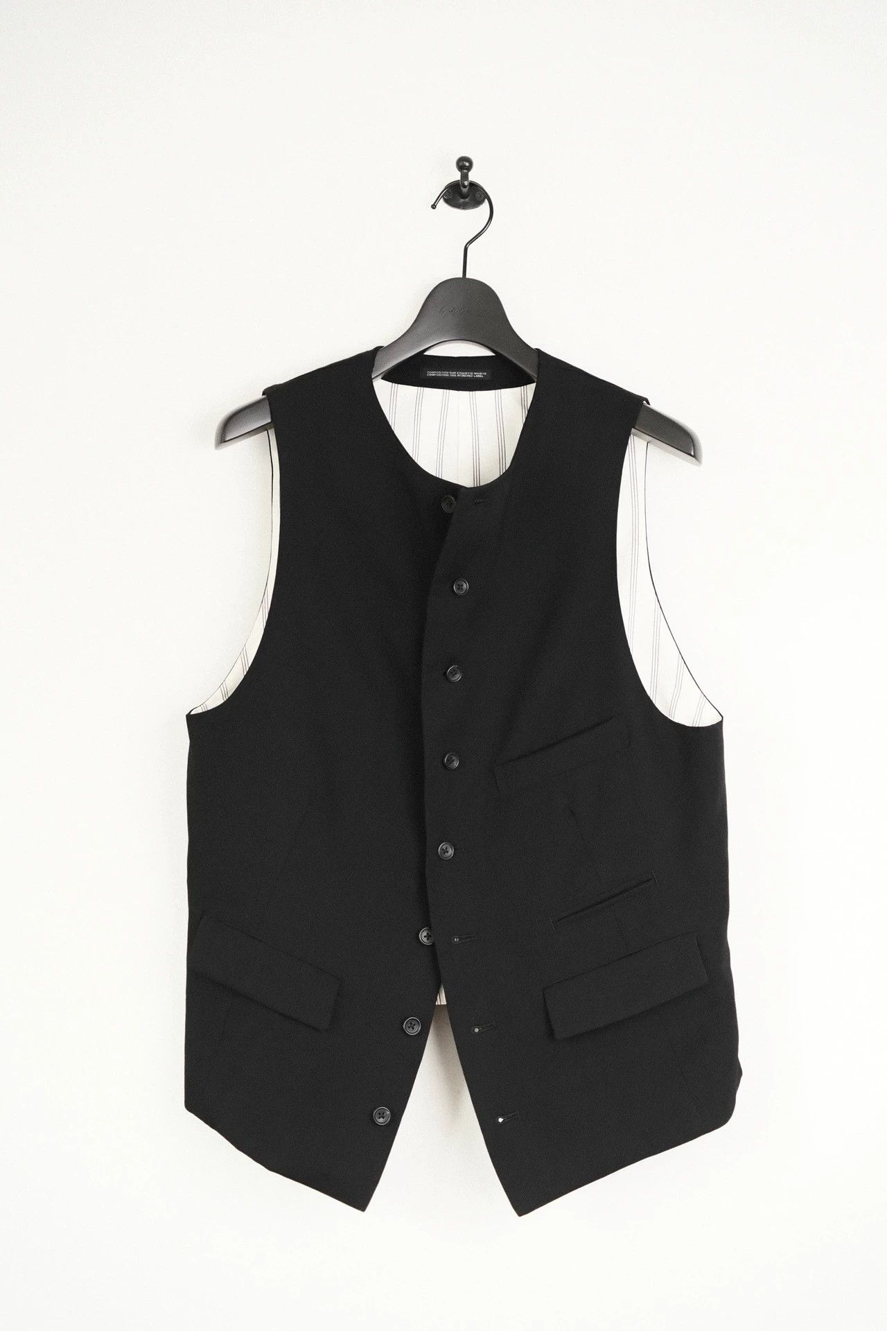 Yohji Yamamoto Yohji Yamamoto 23AW VTG Chinese Collarless Vest Size US M / EU 48-50 / 2 - 2 Thumbnail