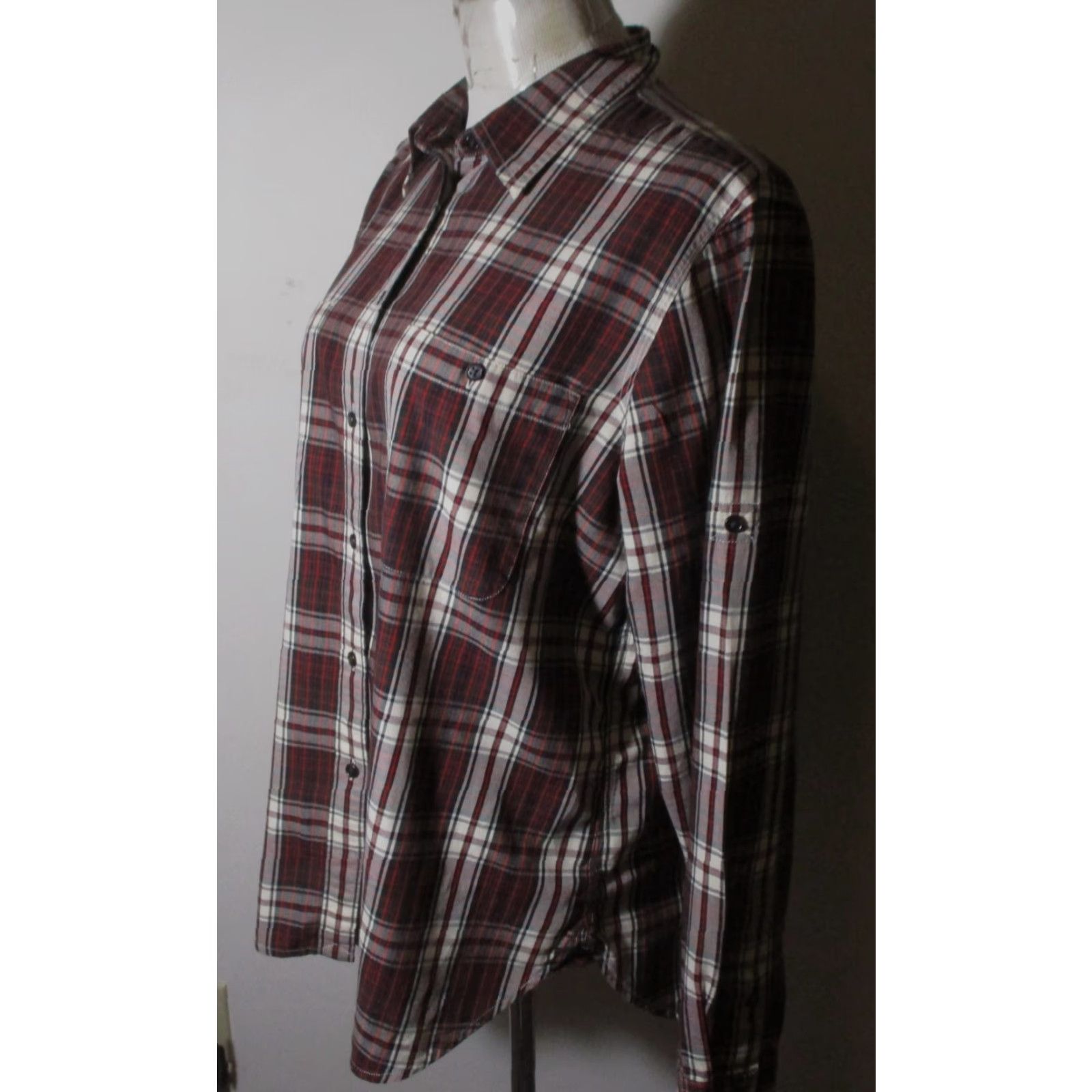 Vintage LAUREN Jean Co. RL Burgundy Long Sleeve Shirt Women's Size XL Size XL / US 12-14 / IT 48-50 - 4 Thumbnail