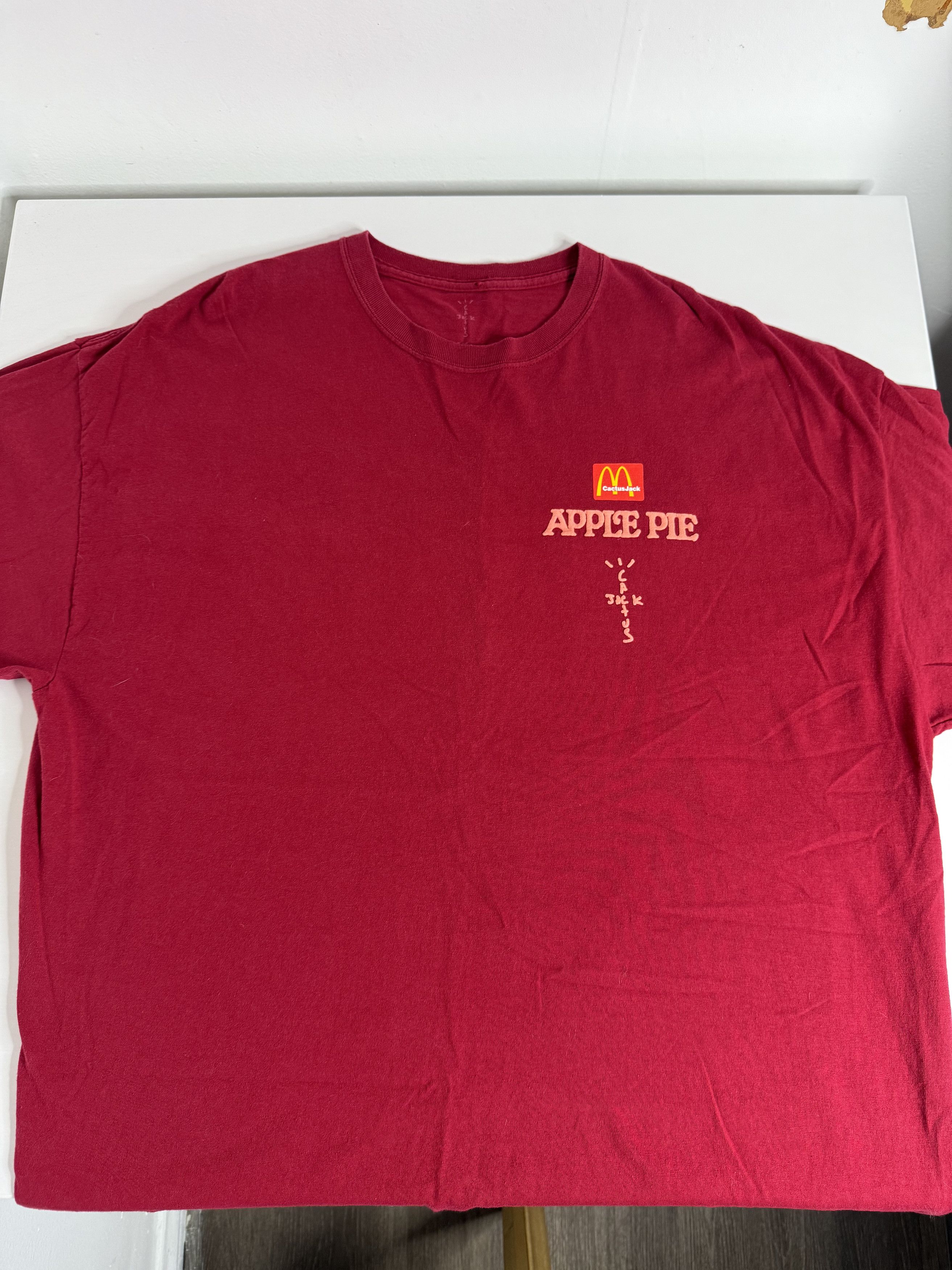 Travis Scott Travis Scott Apple Pie Tee "Burgundy" Size US XL / EU 56 / 4 - 4 Thumbnail