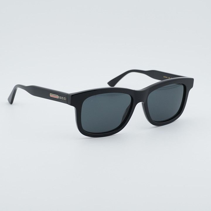 Gucci Gucci GG0824S 005 Men Sunglasses Black Rectangle Frame Size ONE SIZE - 1 Thumbnail