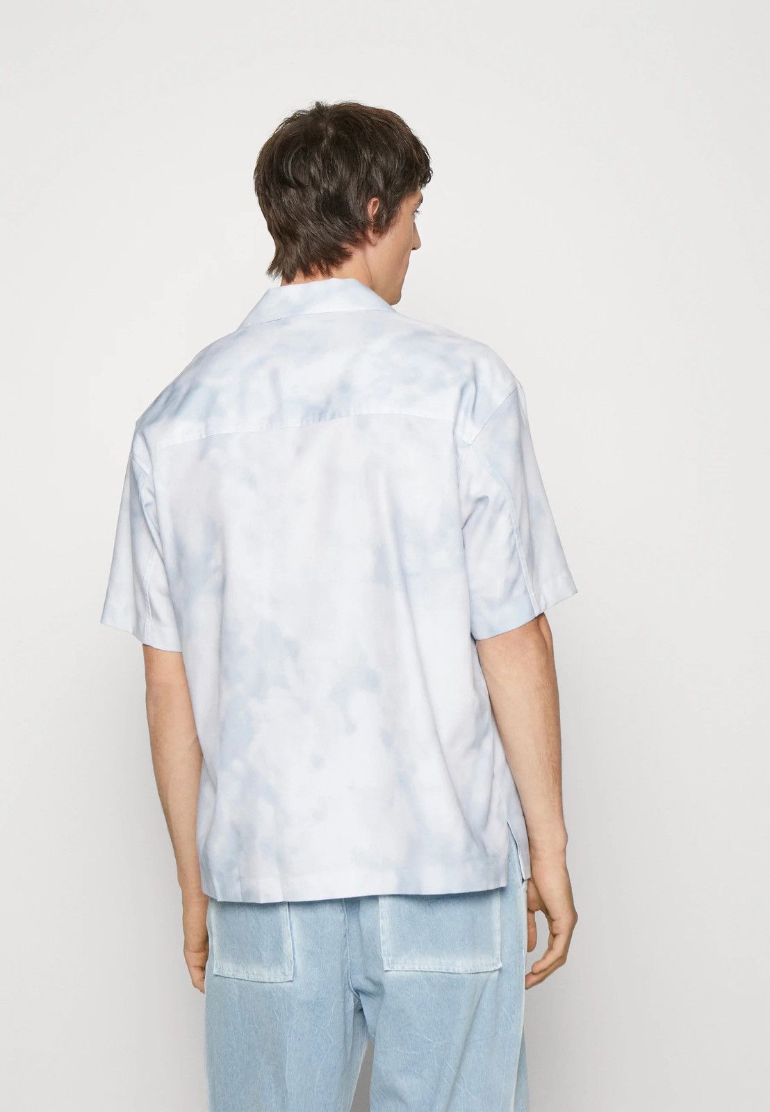 Wooyoungmi !DS! SS23 Solid Homme Sky Cloud Short Sleeve Button UP Shirt Size US M / EU 48-50 / 2 - 4 Thumbnail