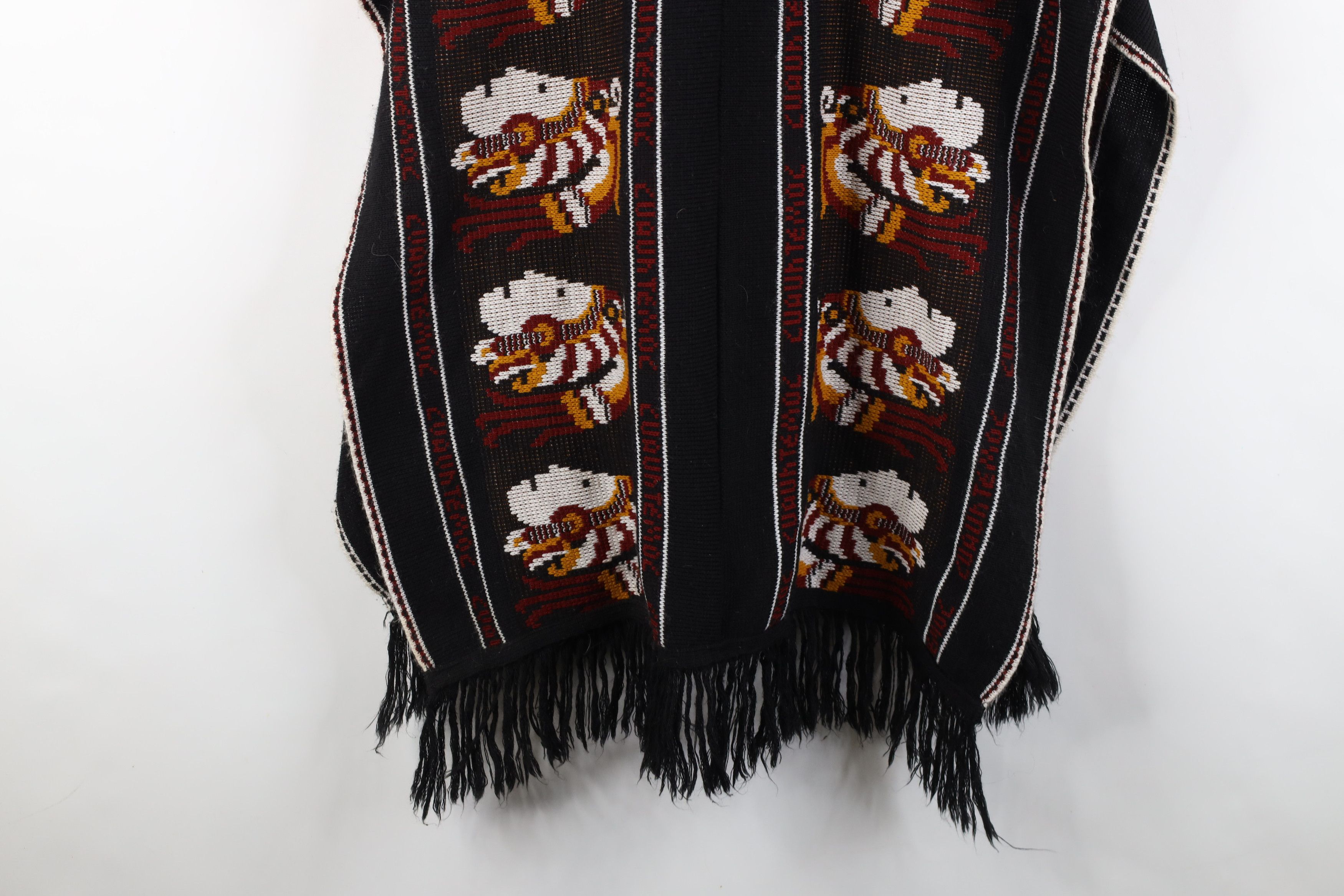 Vintage Vintage 70s Emperor Fringed Cardigan Poncho Sweater Size ONE SIZE - 13 Thumbnail
