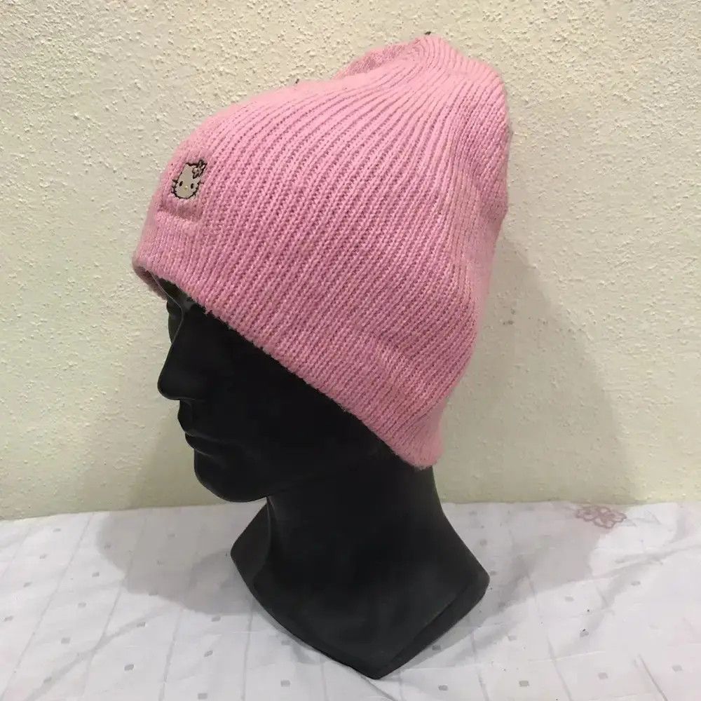 Japanese Brand Hello Kitty Small Logo Beanie Hat Size ONE SIZE - 3 Thumbnail