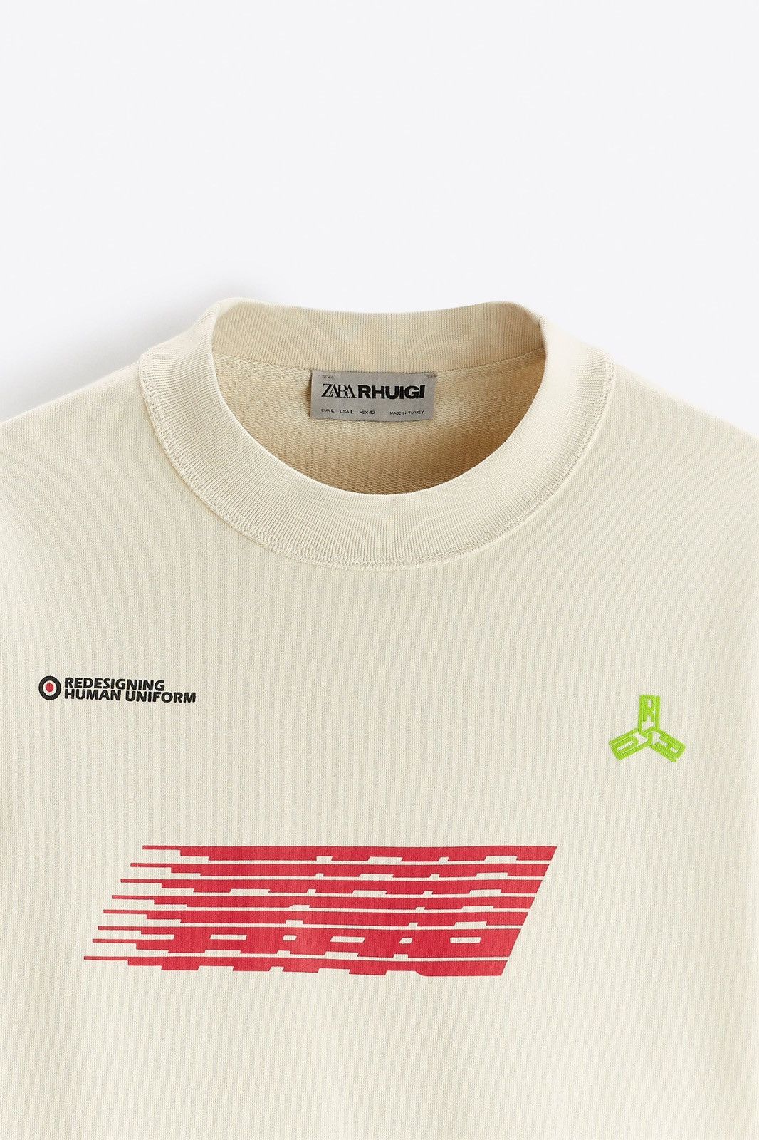 Rhude × Zara RHUDE x Zara NEW beige logo sweatshirt size S Size US S / EU 44-46 / 1 - 2 Thumbnail