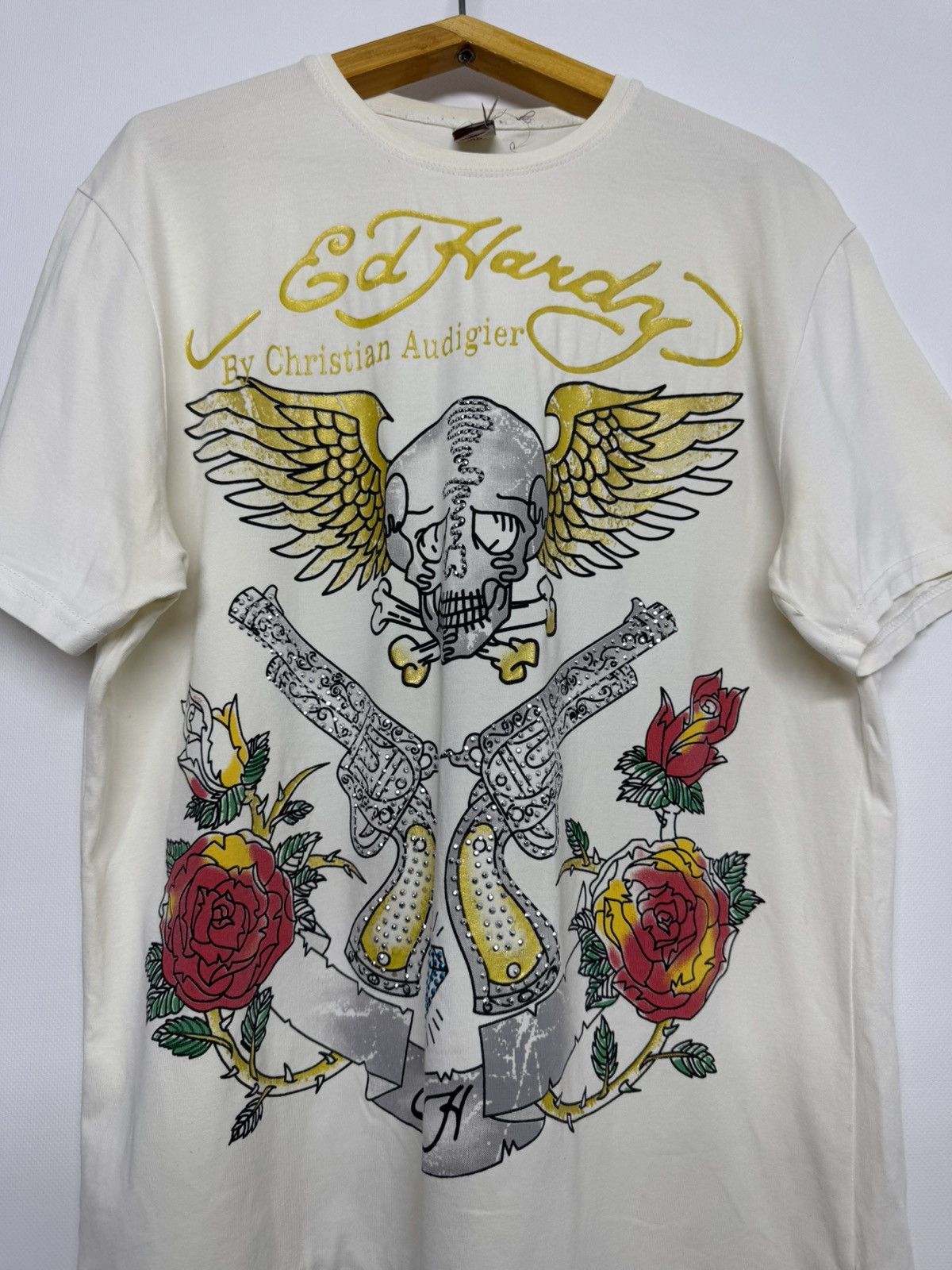 Ed Hardy Vintage Ed Hardy Guns Big Logo T-Shirt 90’s Size US S / EU 44-46 / 1 - 3 Thumbnail