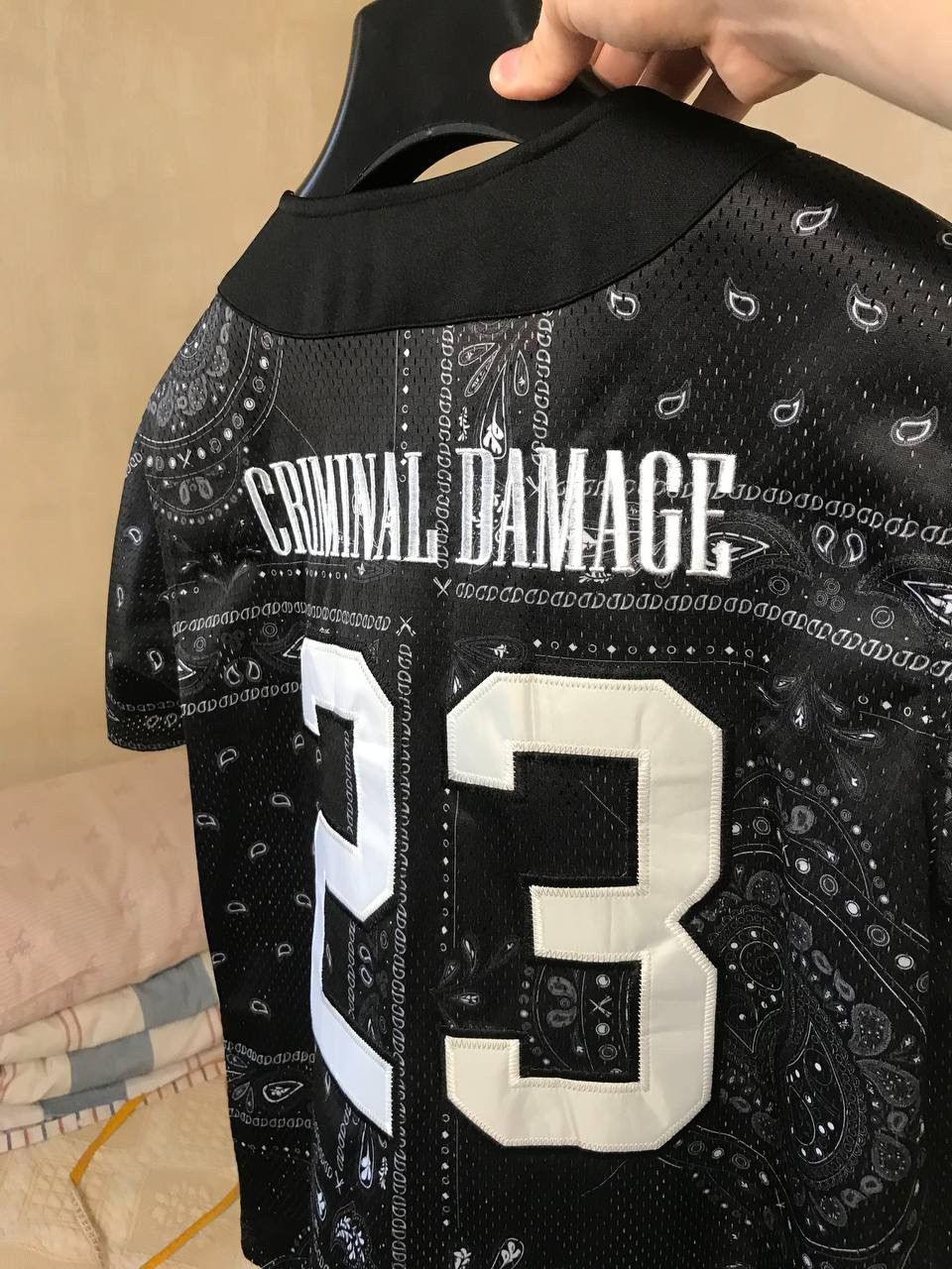 Criminal Damage 🔥 Criminal Damage Bandana Rare Button Up Shirt Vintage Black Size US S / EU 44-46 / 1 - 9 Thumbnail