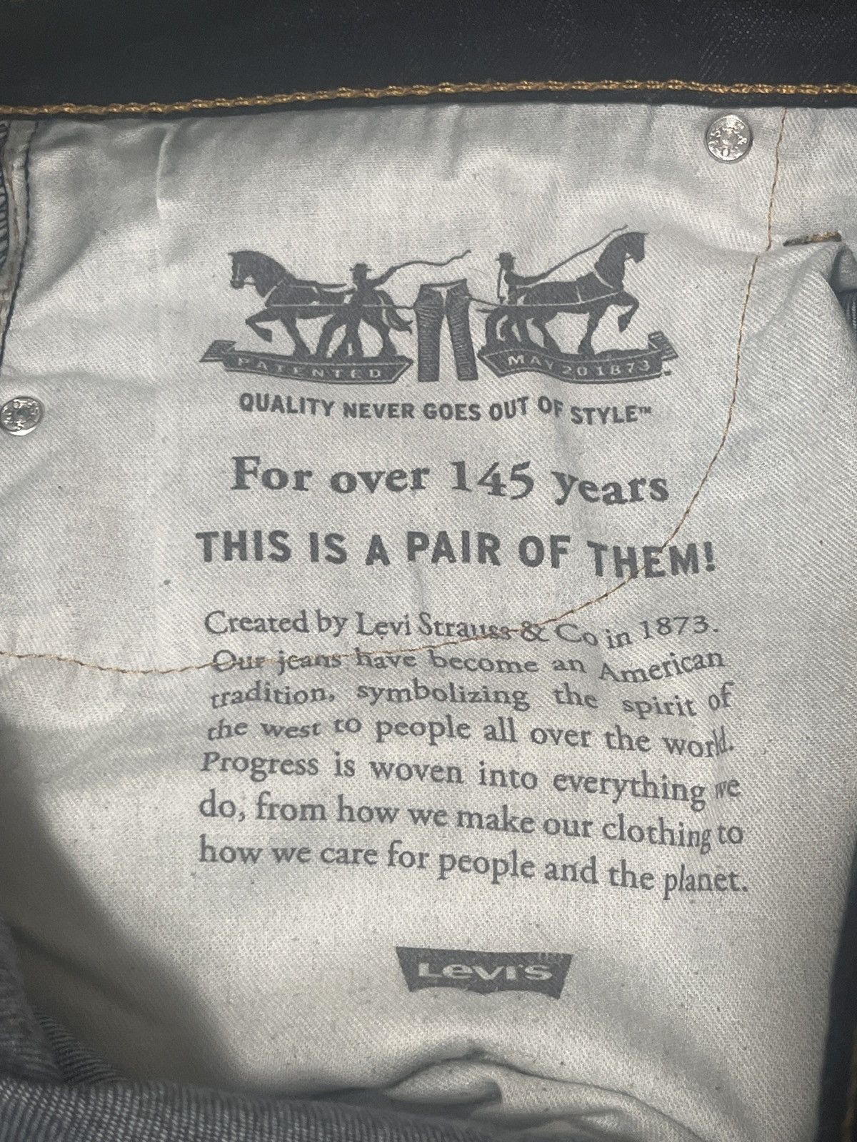 Levi's Levis 512 Denim Size US 31 - 3 Thumbnail