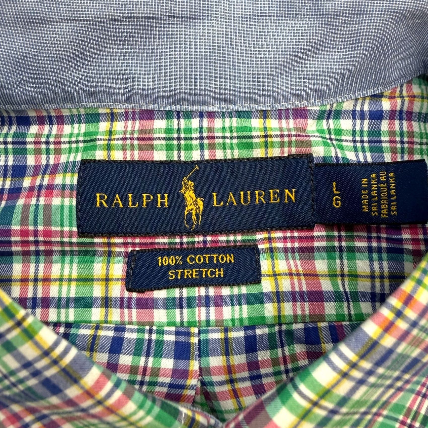 Polo Ralph Lauren Polo Ralph Lauren Shirt Mens L Colorful Bright Plaid Cotton Stretch Preppy Size US L / EU 52-54 / 3 - 3 Thumbnail
