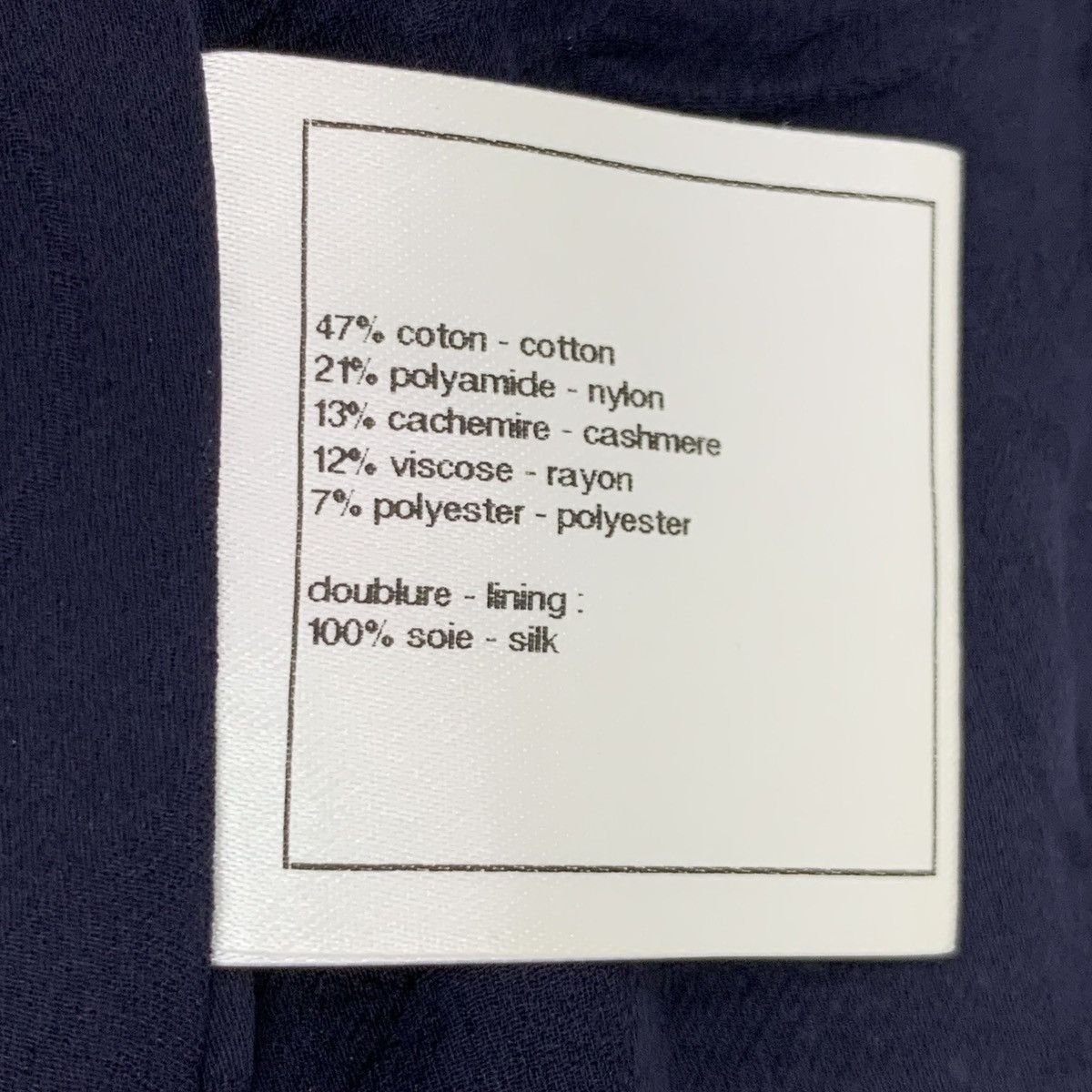 Chanel Chanel Dark Blue Cotton Tweed Woven Cami Dress K26WX Size XXS / US 00 / IT 34 - 8 Thumbnail