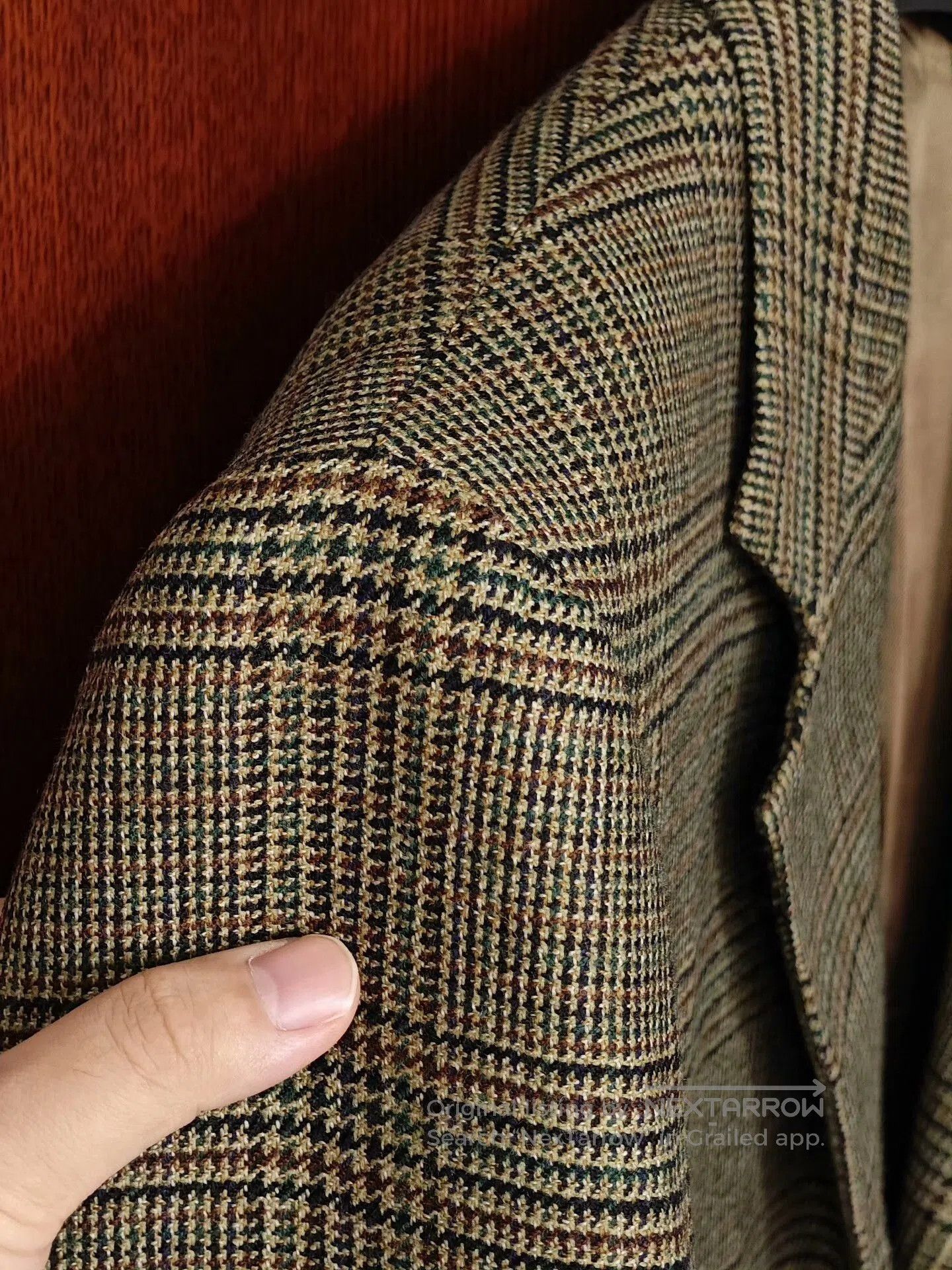 Japanese Brand Italian Wool Blend Check Blazer. Size US S / EU 44-46 / 1 - 3 Thumbnail