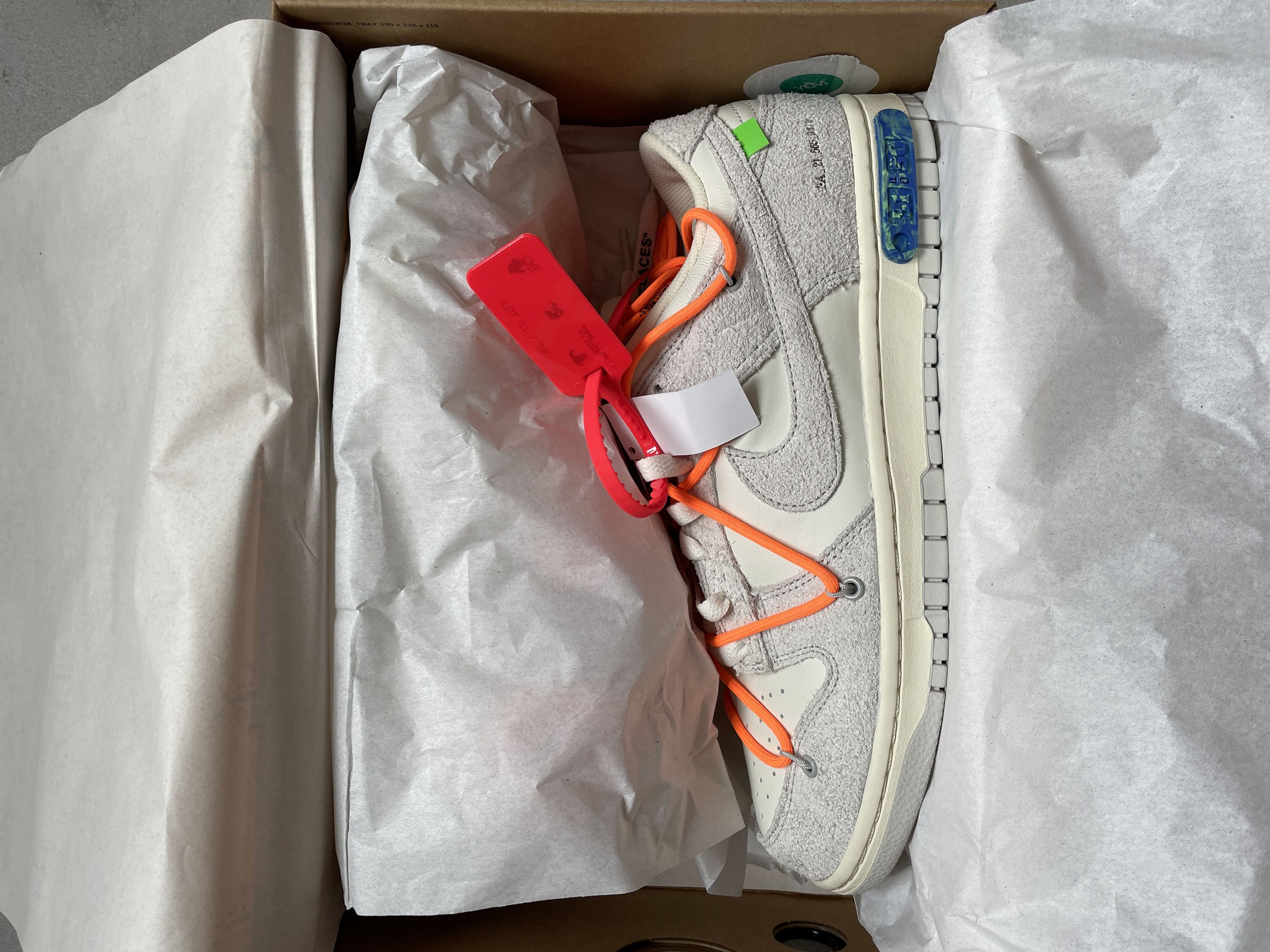 Nike × Off-White × Virgil Abloh NIKE X OFF WHITE LOT 31 DUNK Size US 10.5 / EU 43-44 - 16 Thumbnail