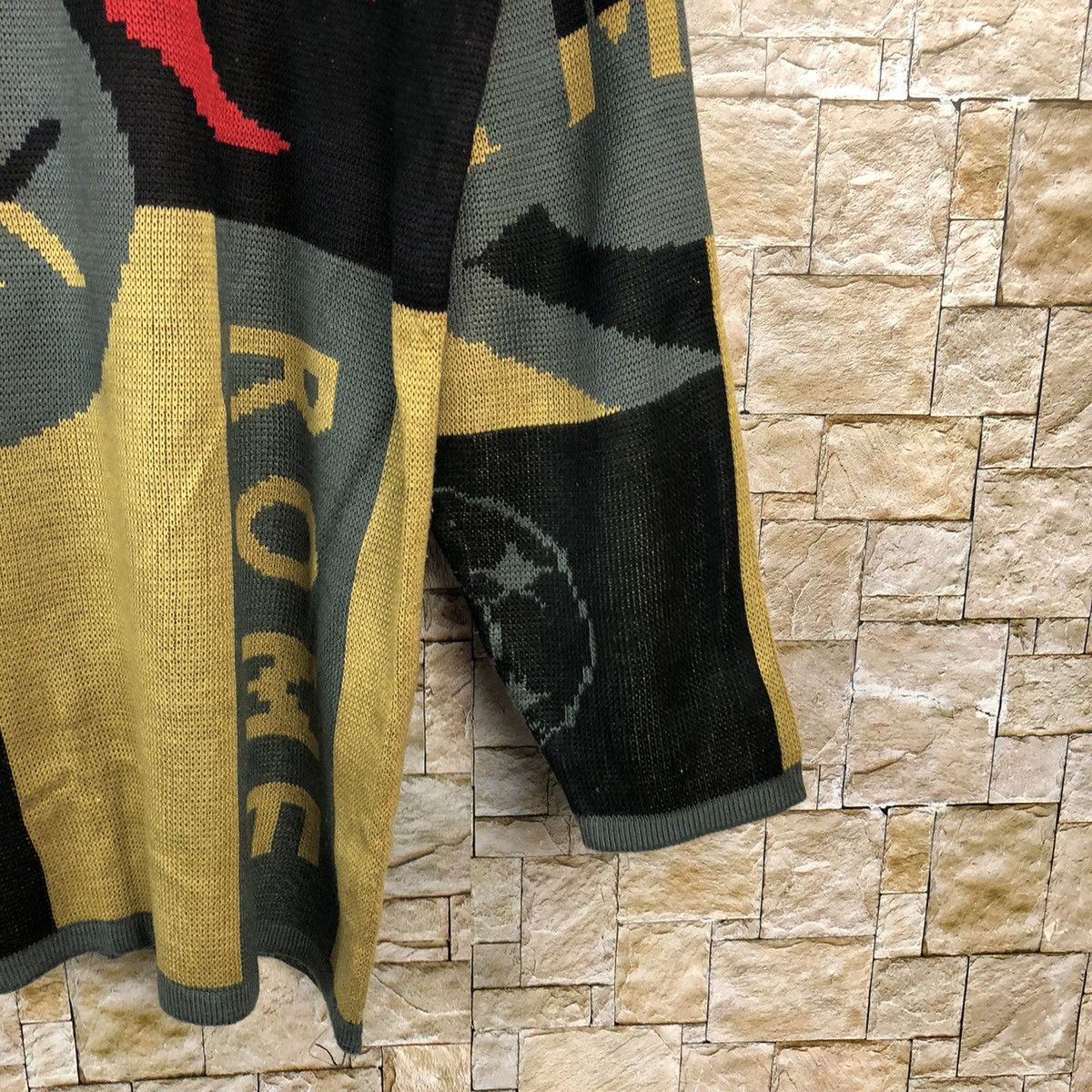 Homespun Knitwear × Japanese Brand Ladies Fashion vintage art design Red Knitwear #A1105 Size L / US 10 / IT 46 - 8 Thumbnail