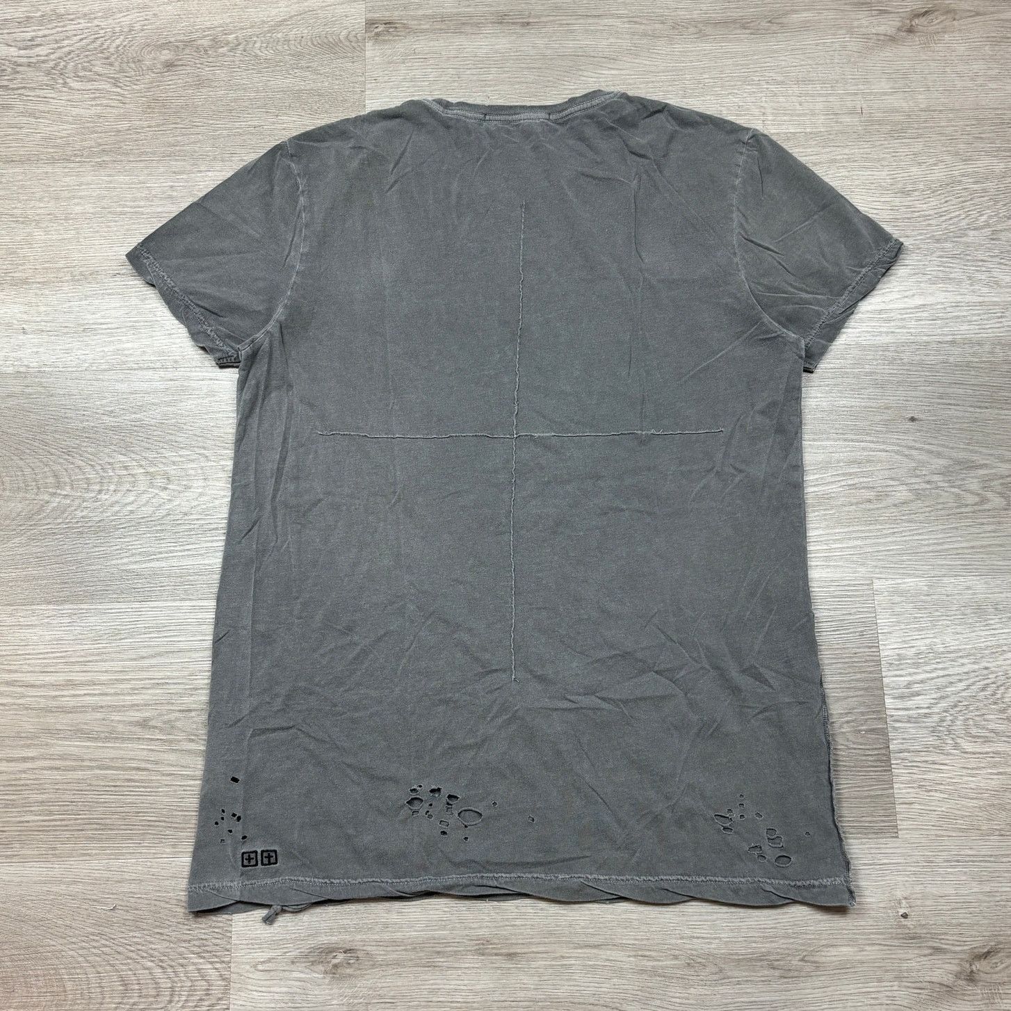 Ksubi Ksubi Sioux Vintage Gray Distressed T Shirt Men's Large Size US L / EU 52-54 / 3 - 3 Thumbnail