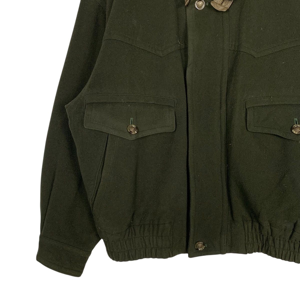 Japanese Brand Borg wool And Cashmere Bomber Jacket Size US M / EU 48-50 / 2 - 3 Thumbnail