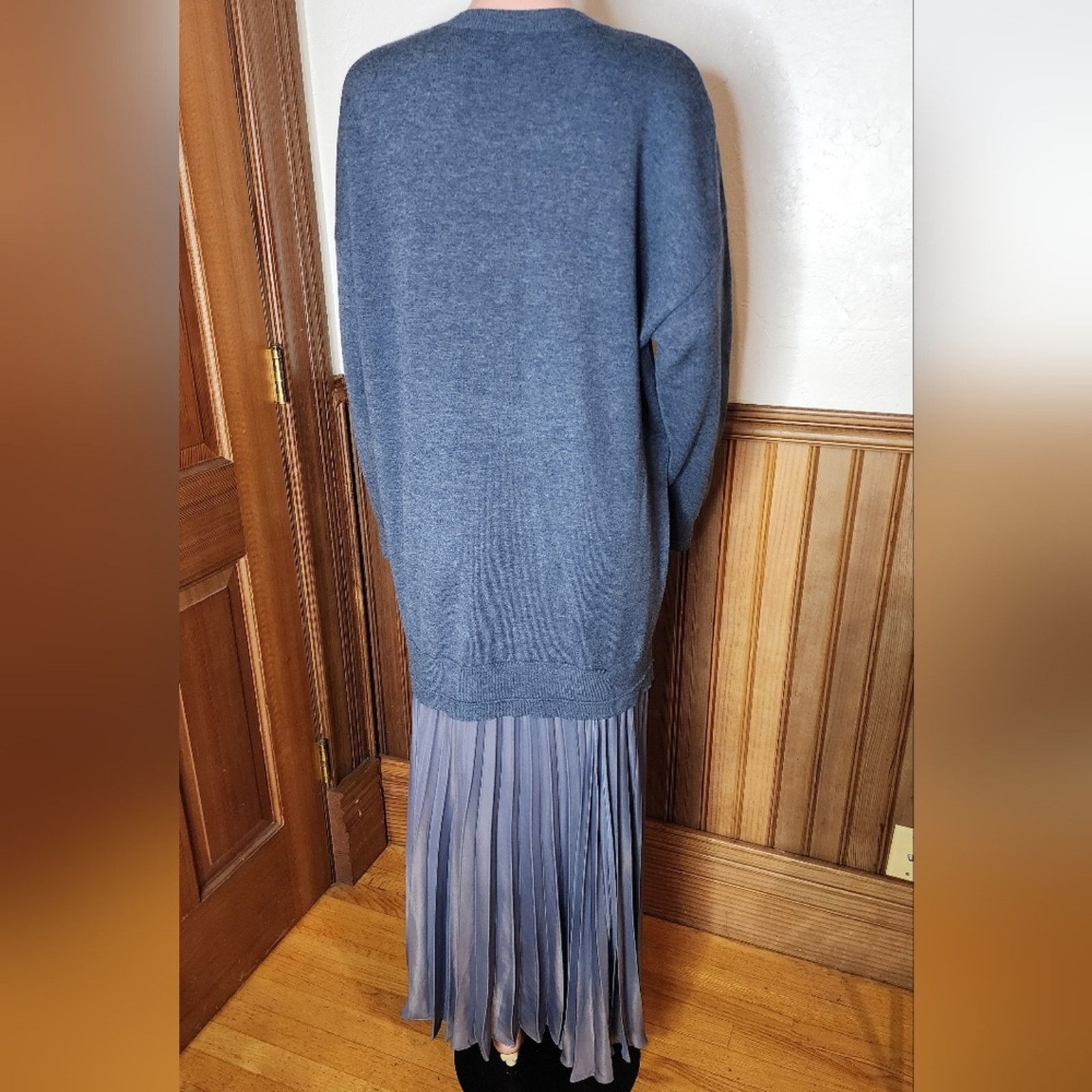 Anthropologie Anthropologie Pleated Twofer Sweater Midi Dress 1X Size XL / US 12-14 / IT 48-50 - 11 Thumbnail