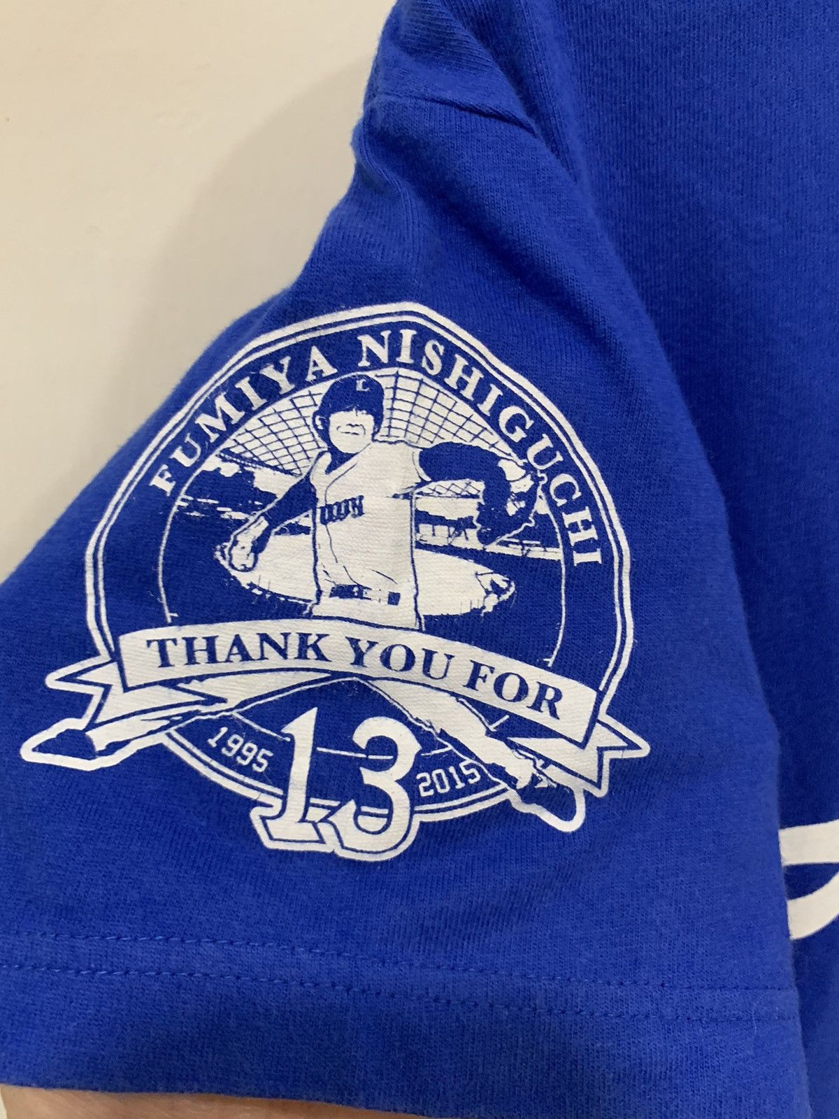 Japanese Brand Saitama Seibu Lions Fumiya Nishiguchi Retirement Tee Size US M / EU 48-50 / 2 - 4 Thumbnail