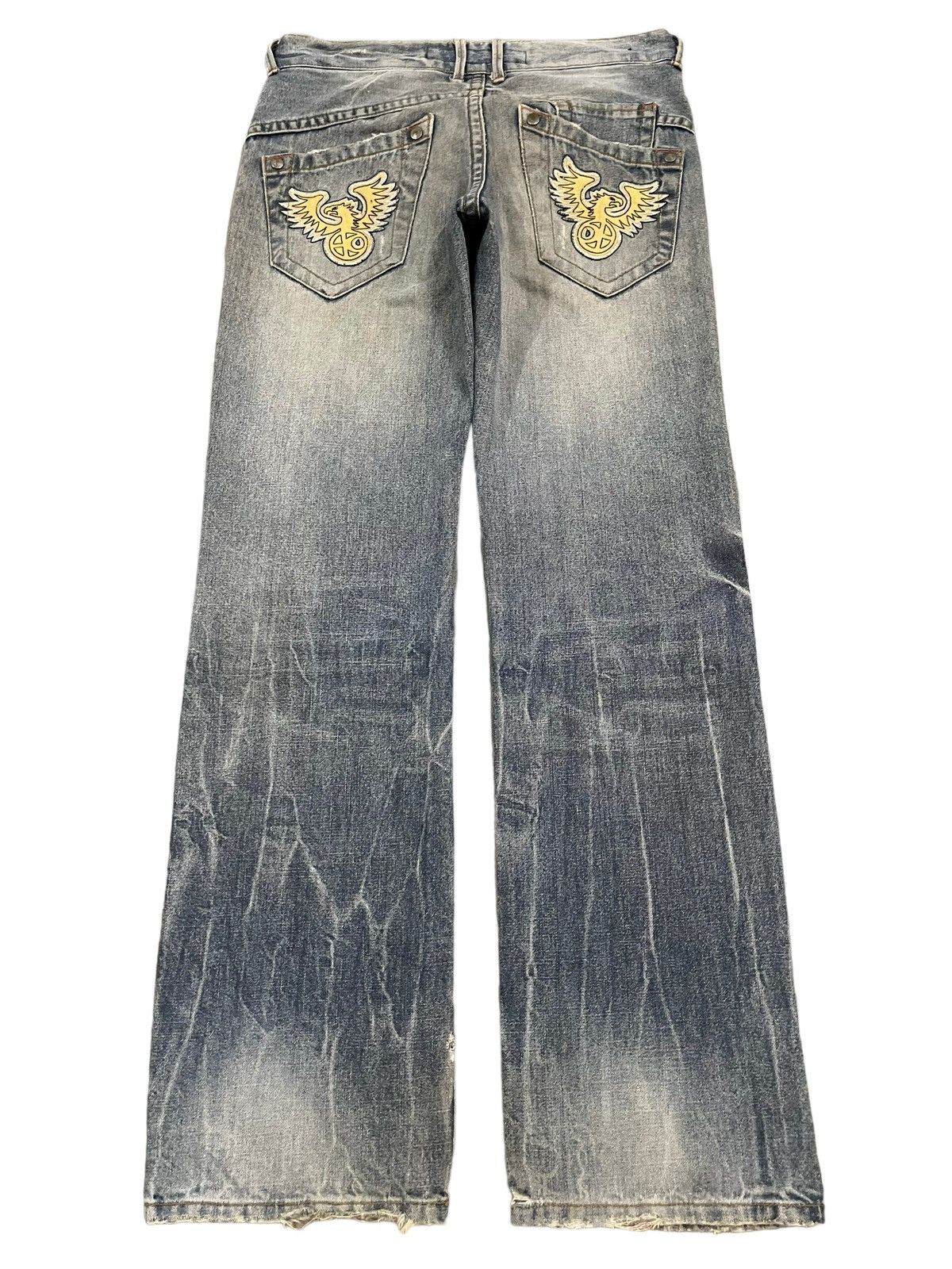 KMRii Vintage Japanese Brand Blue Wash Style Baggy Jeans Size US 32 / EU 48 - 2 Thumbnail