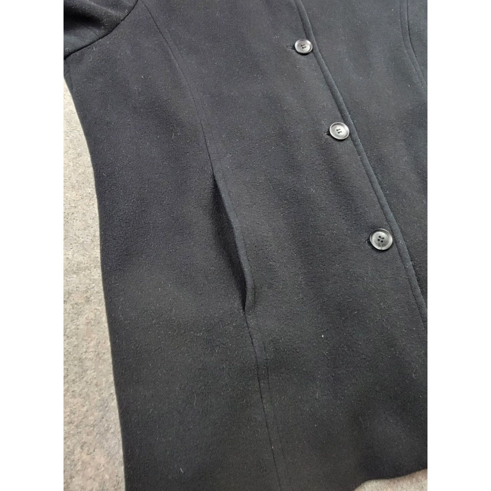 Calvin Klein Calvin Klein Coat Womens 1X Black Wool Pea Coat Size XL / US 12-14 / IT 48-50 - 4 Thumbnail