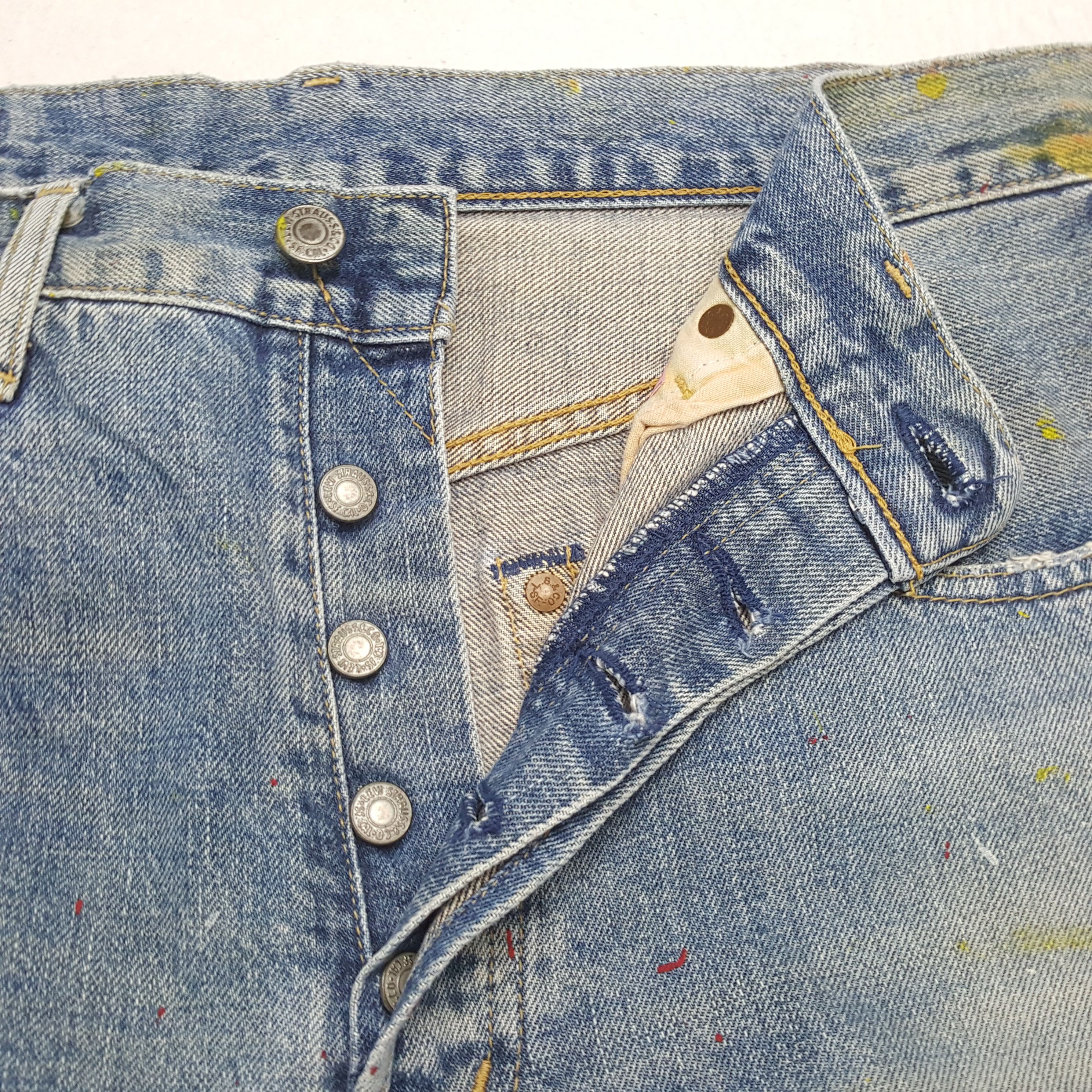 Levi's × Vintage LEVI'S Selvedge Streetwear Style Distressed Jeans Size US 31 - 13 Thumbnail