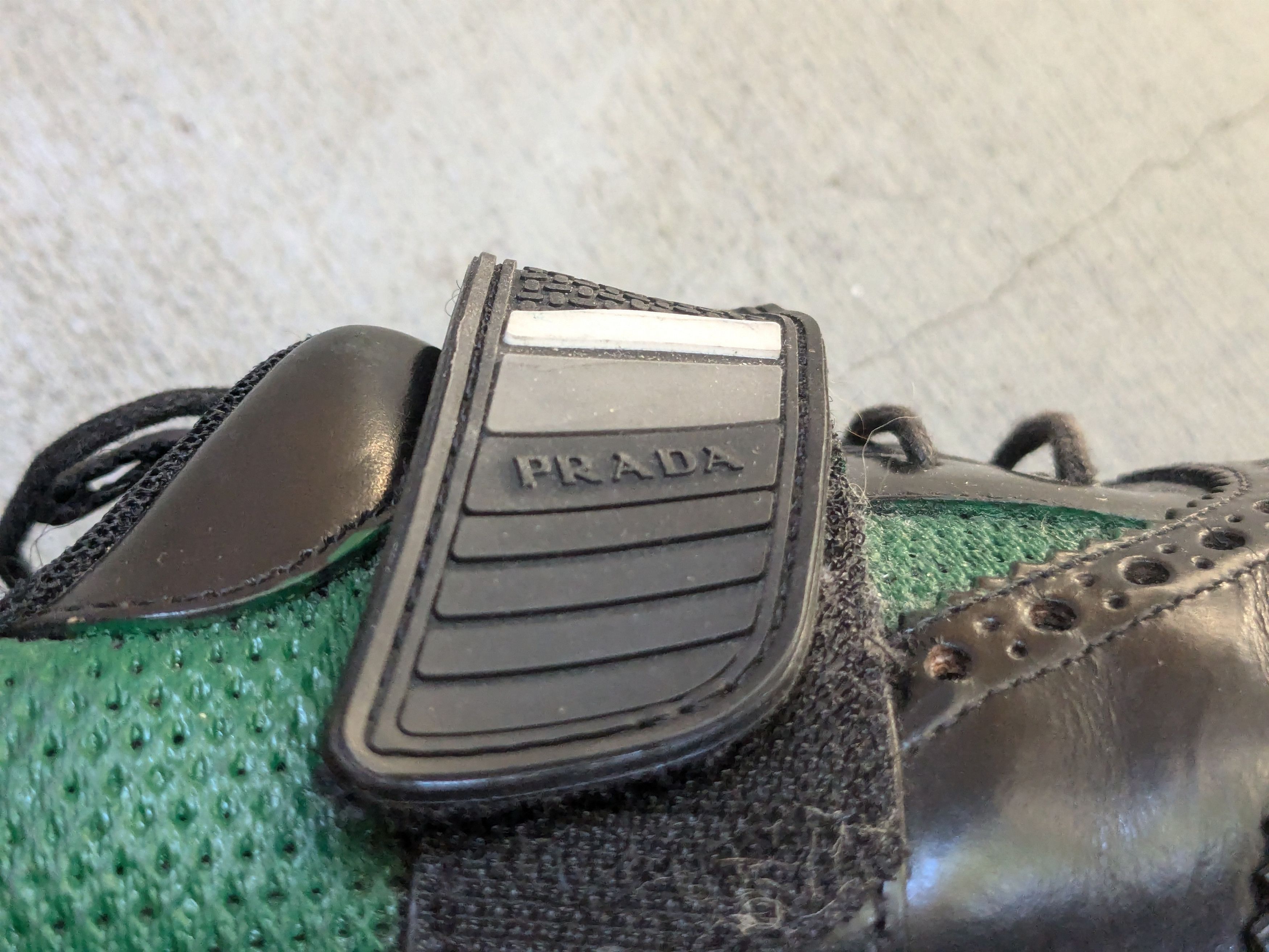 Prada Prada Brogues Wingtips Black Green 10.5 Strap Leather Size US 10.5 / EU 43-44 - 11 Thumbnail