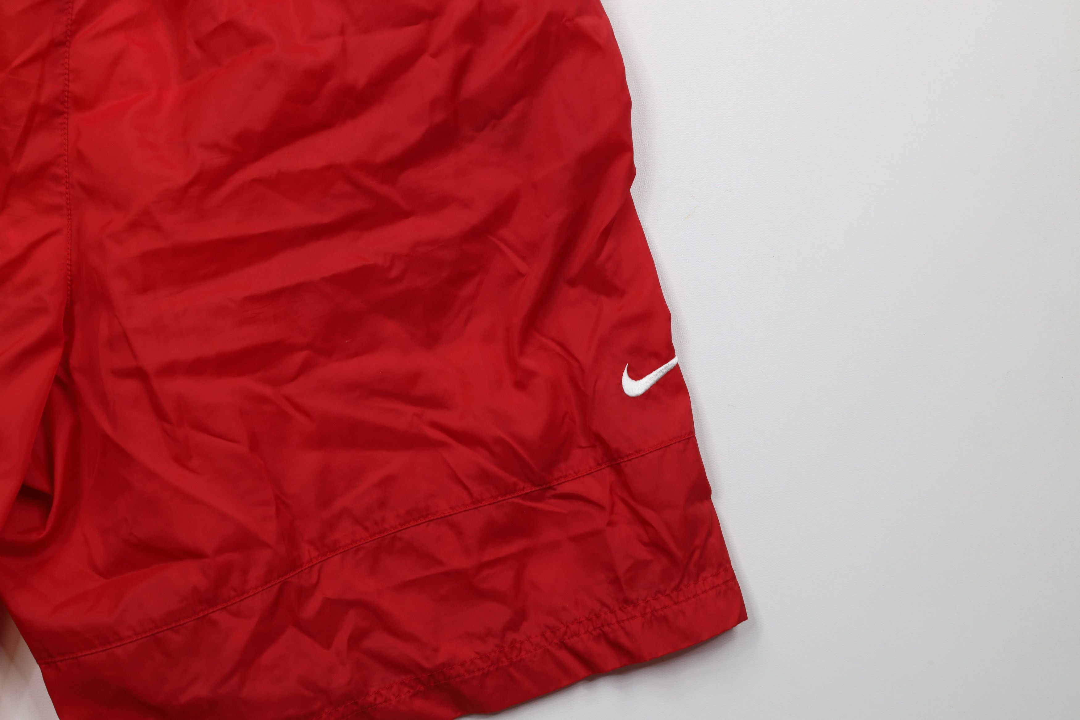 Nike × Vintage Vintage 90s Y2K Nike Mini Swoosh Lined Shorts Baggies Nylon Size US 34 / EU 50 - 12 Thumbnail