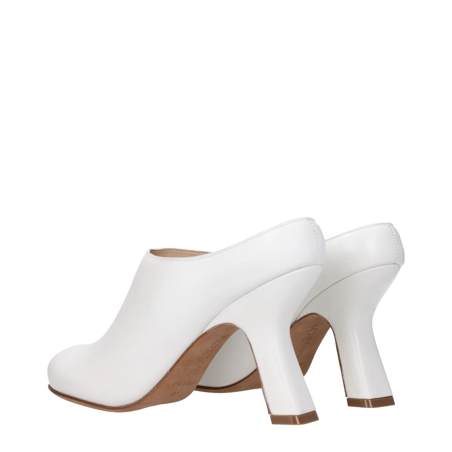 Loewe ob1o1e1124 Leather Sandals in White Size US 5 / IT 35 - 4 Thumbnail