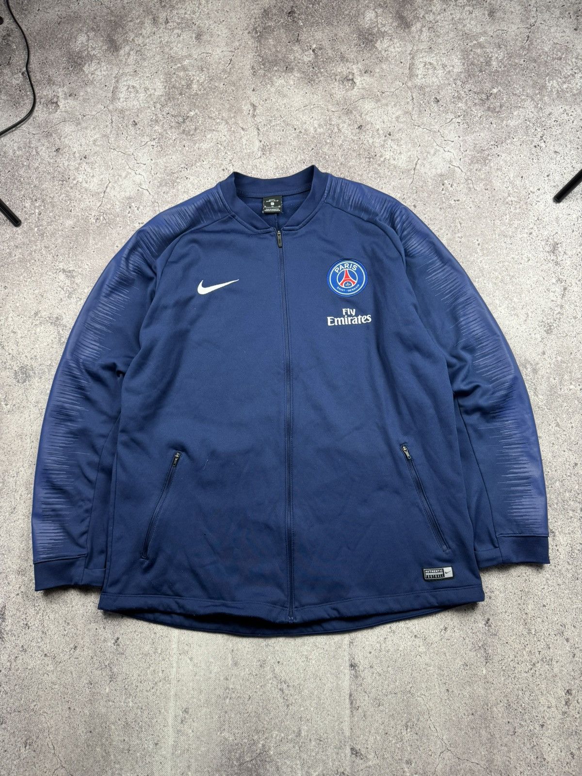 Nike NIKE x PSG VINTAGE Y2K DRIL ZIP HOODIE SOCCER JERSEY JAPAN Size US XL / EU 56 / 4 - 1 Thumbnail