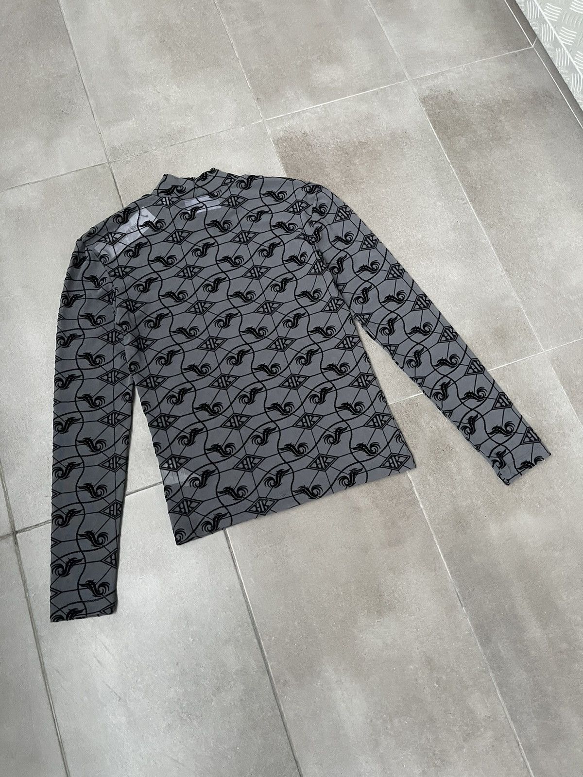 Han Kjobenhavn !DS! SS23 Han Kjobenhavn Monogram Mesh Grey Turtleneck Size US S / EU 44-46 / 1 - 15 Thumbnail