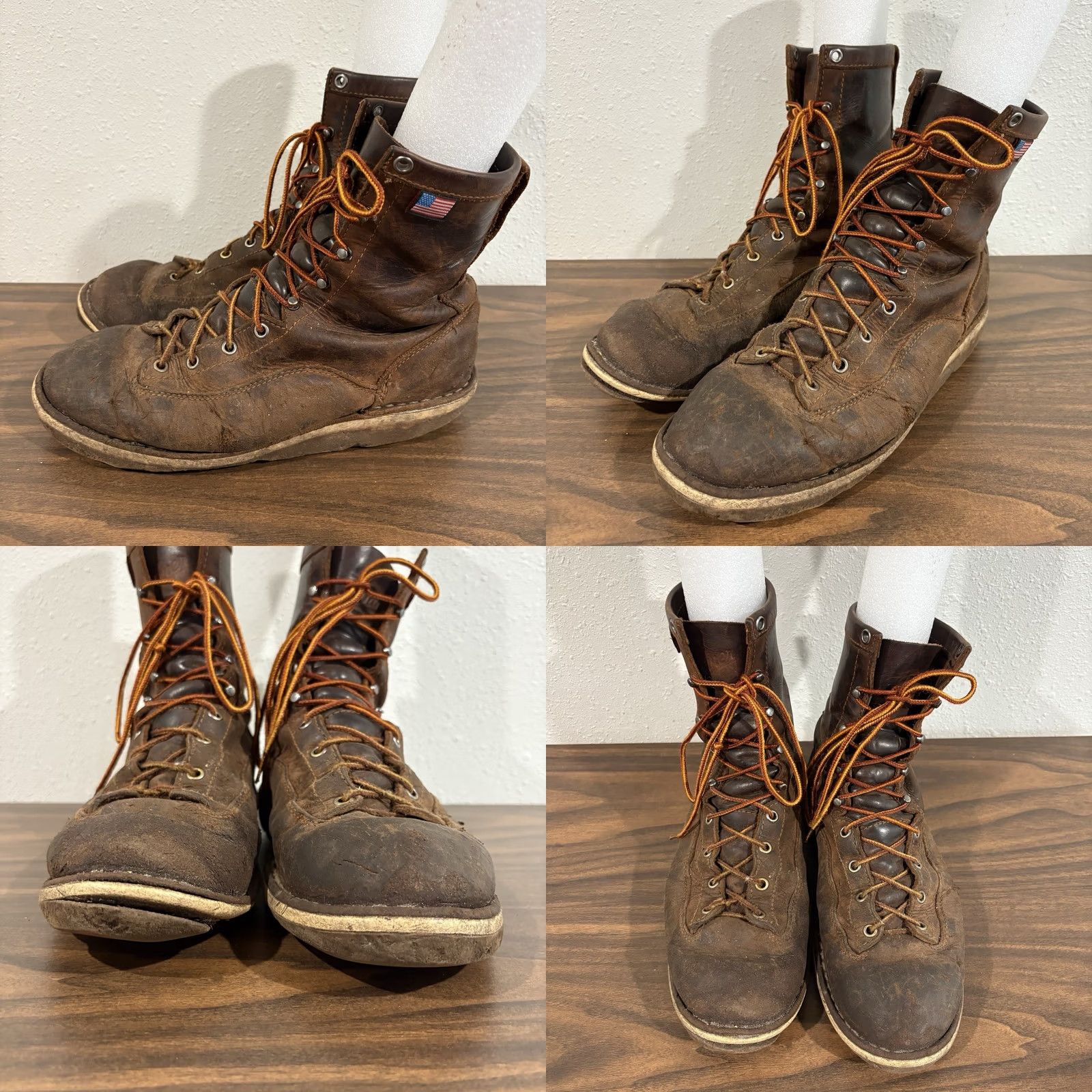 Danner Danner Bull Run 8" Soft Toe Boot Brown EE Mens Size 9.5 Leather Work & Safety Boots Walking Shoe Size US 9 / EU 42 - 8 Thumbnail