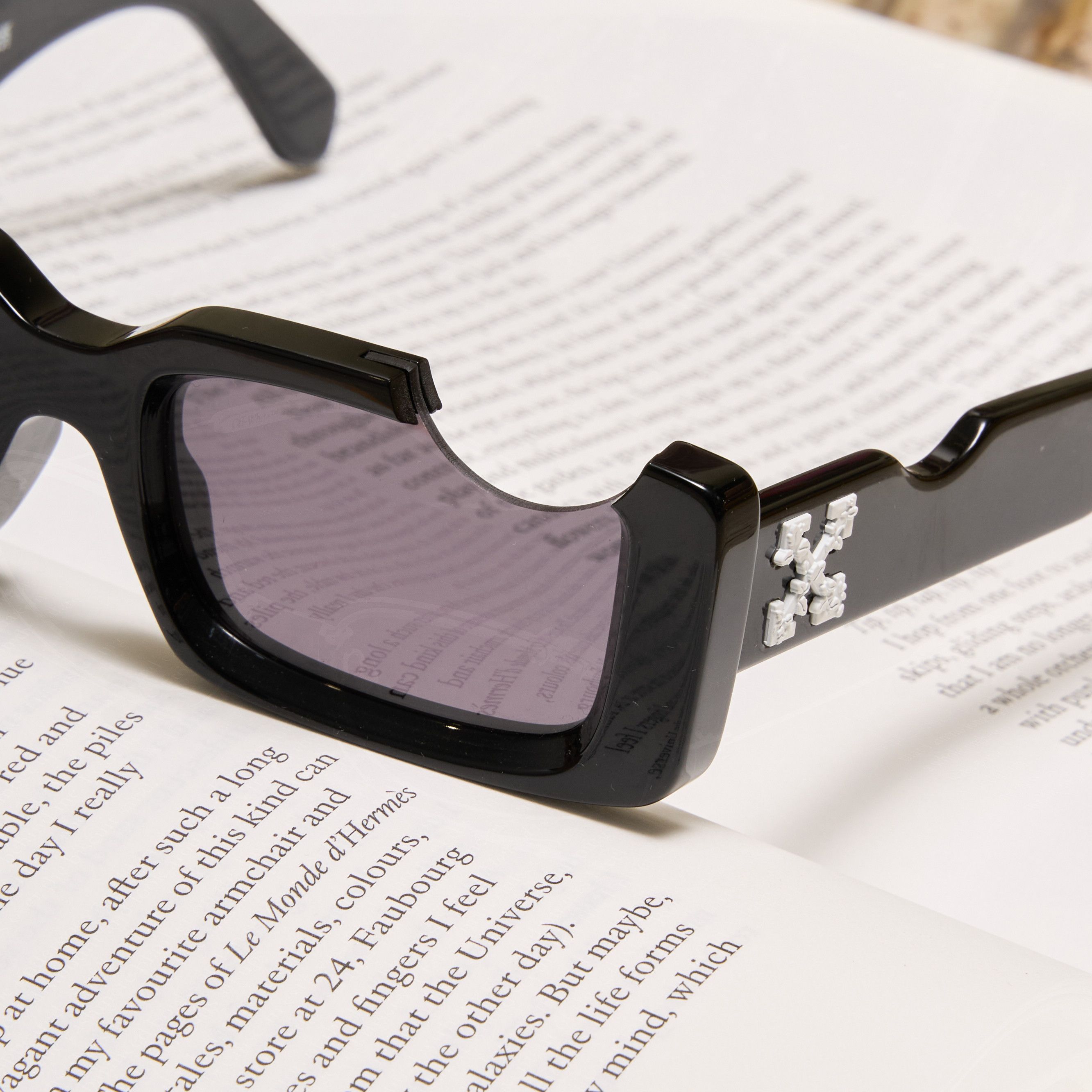 Off-White OFF WHITE Cady Cut-Out Rectangular-Frame Sunglasses Size ONE SIZE - 3 Thumbnail